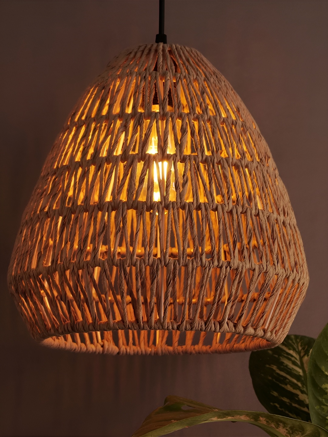 

Decazone Brown Textured Ceiling Lamp