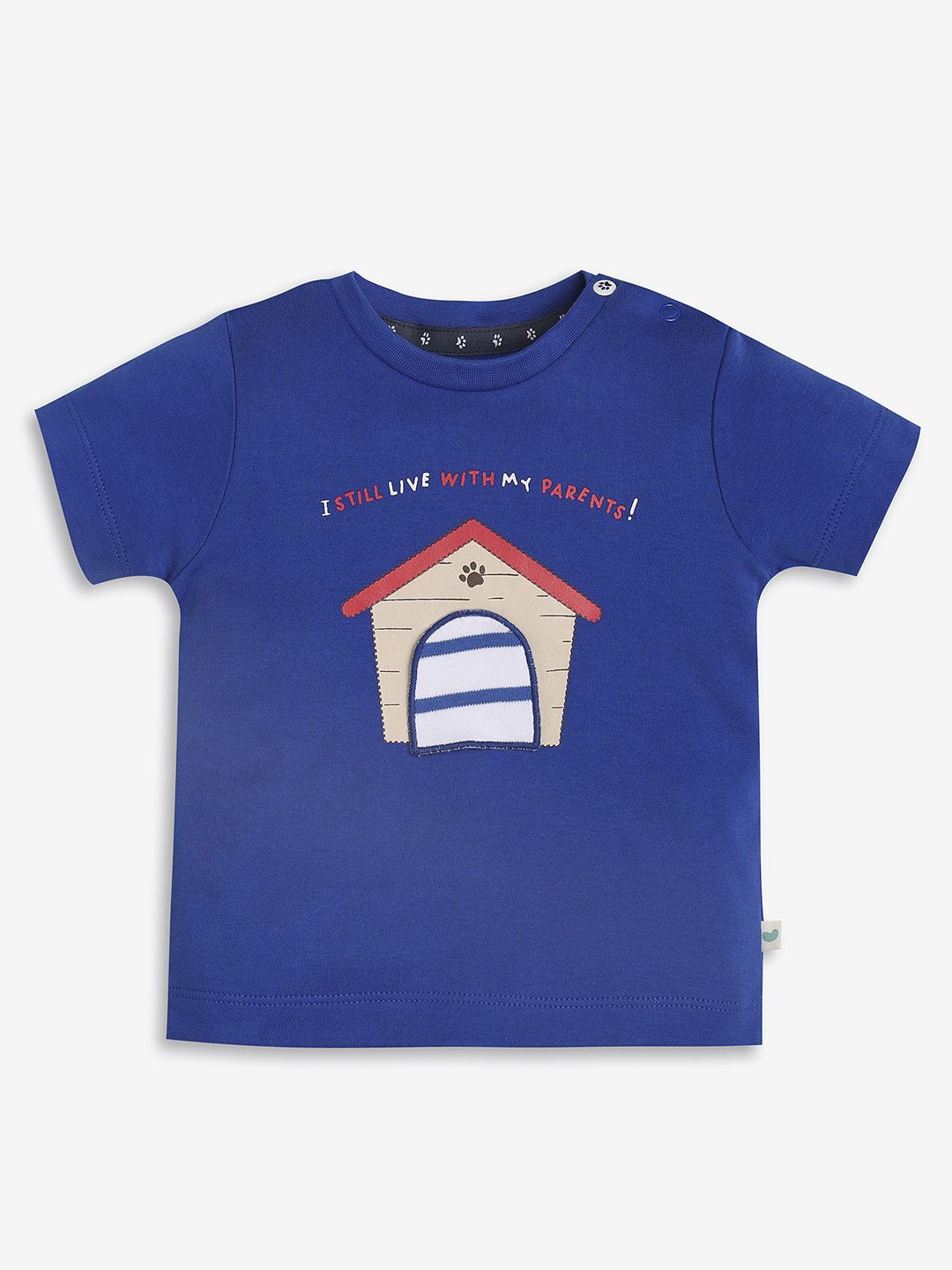 

Ed-a-Mamma Baby Boys Graphic Printed Round Neck T-shirt, Blue