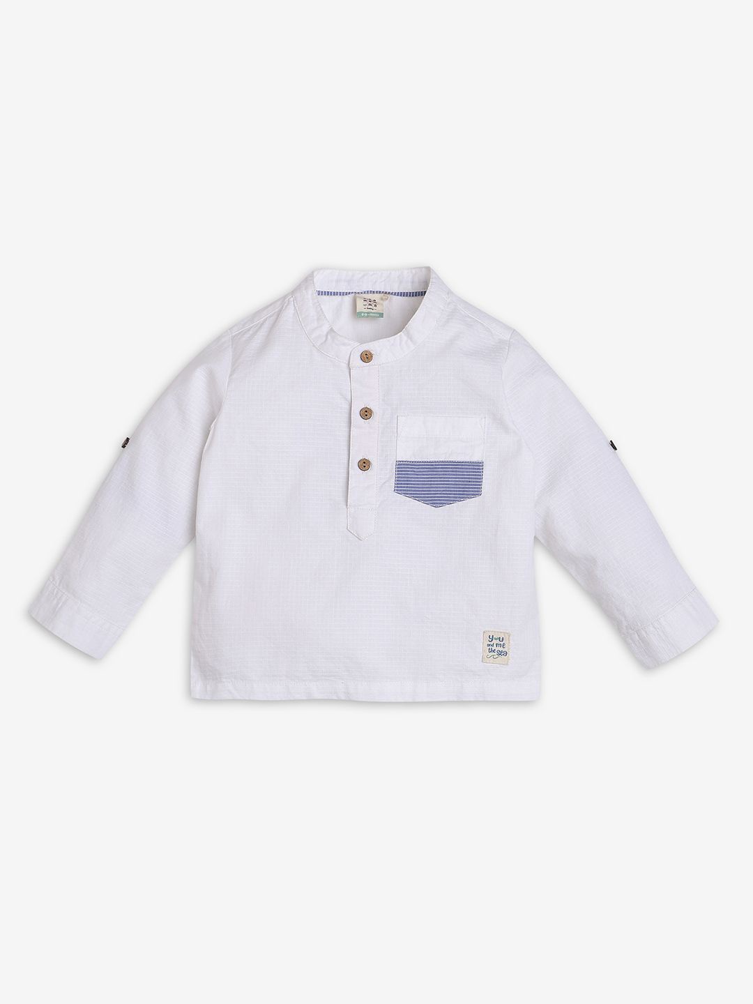 

Ed-a-Mamma Baby Boys Premium Opaque Casual Shirt, White