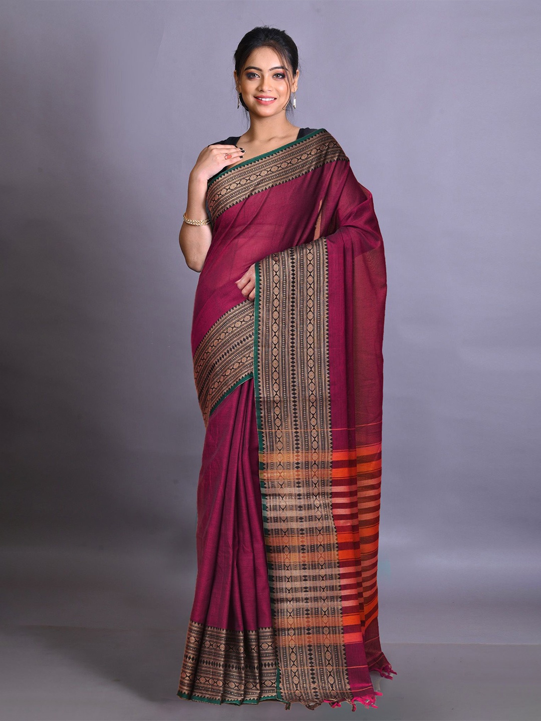

Unnati Silks Woven Design Narayan Peth Saree, Purple