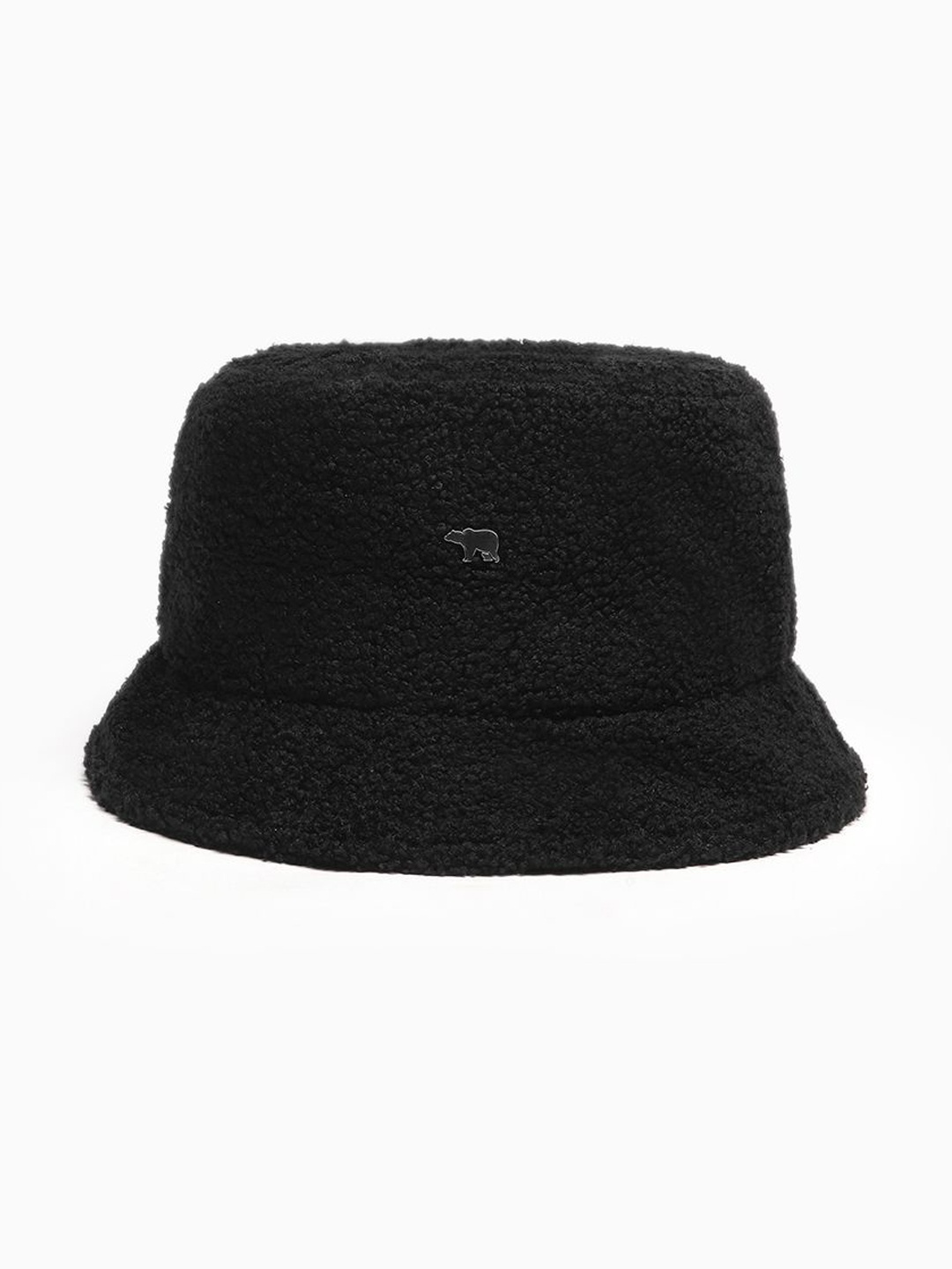 

THE BEAR HOUSE Men Black Solid Bucket Hat