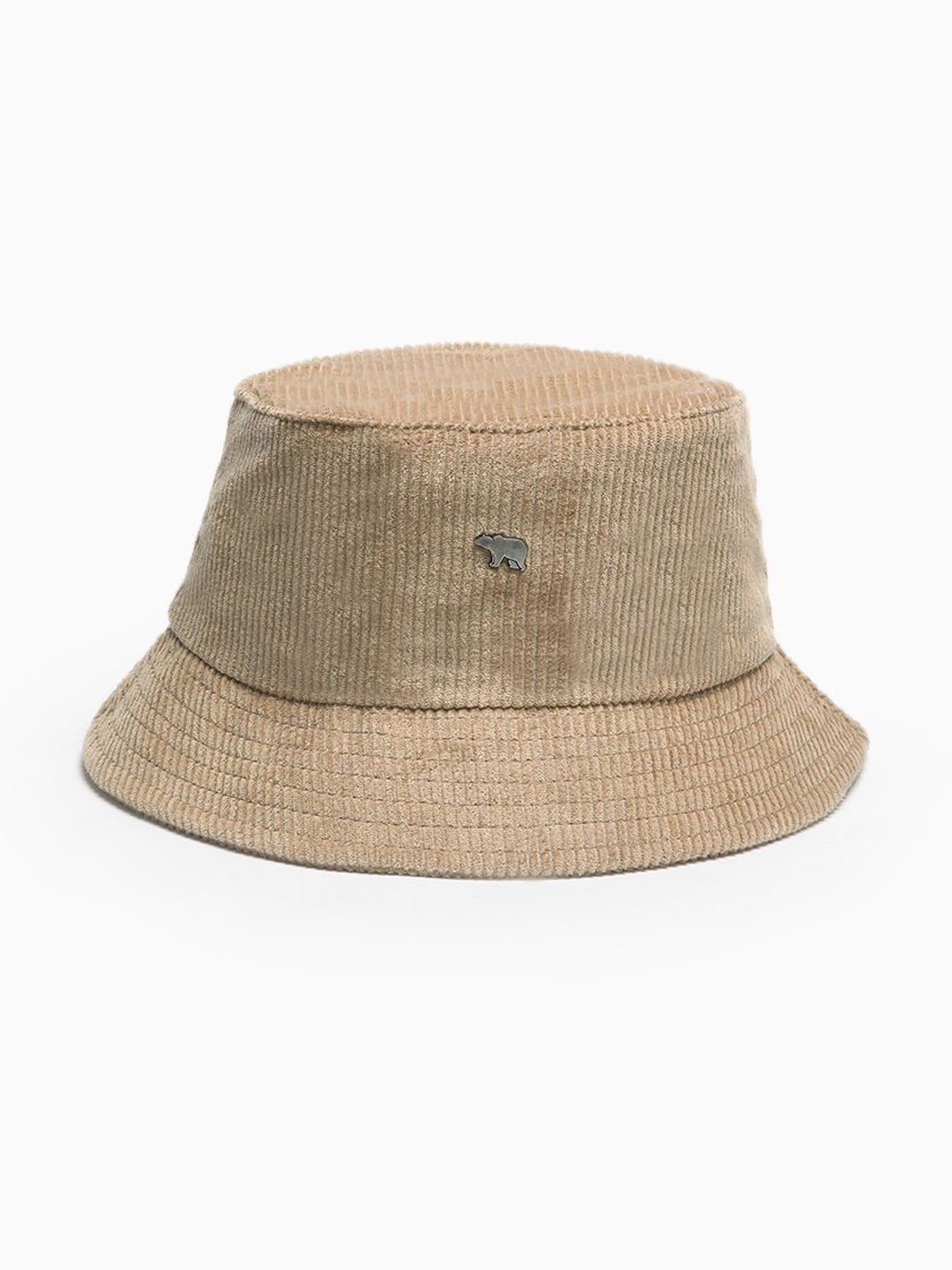 

THE BEAR HOUSE Men Brown Striped Bucket Hat
