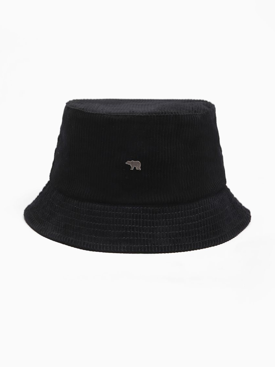 

THE BEAR HOUSE Men Black Striped Bucket Hat