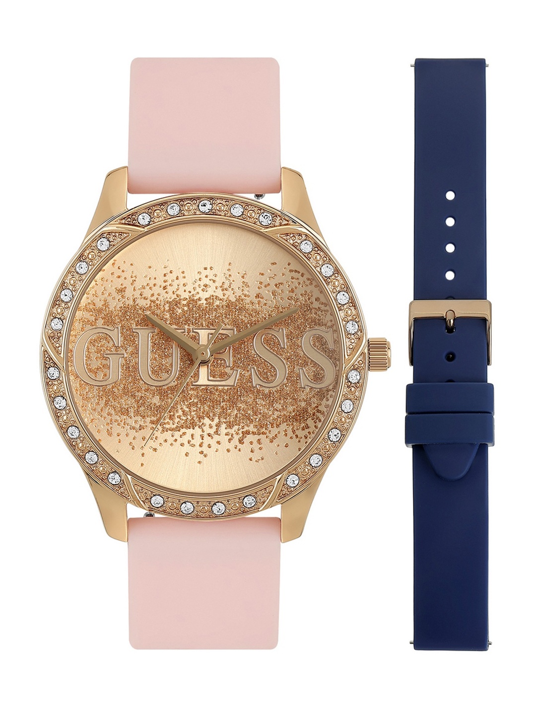 

GUESS Women Regular Straps Analogue Watch U1403L2M, Rose gold