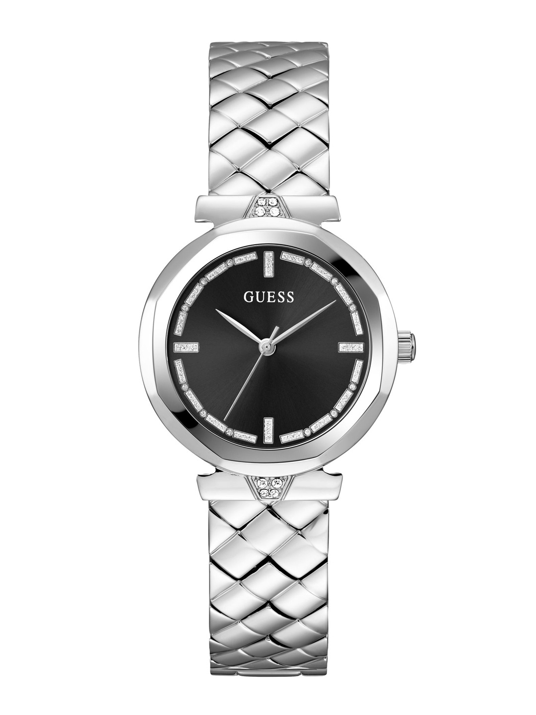 

GUESS Women Bracelet Style Straps Analogue Watch GW0613L1, Black