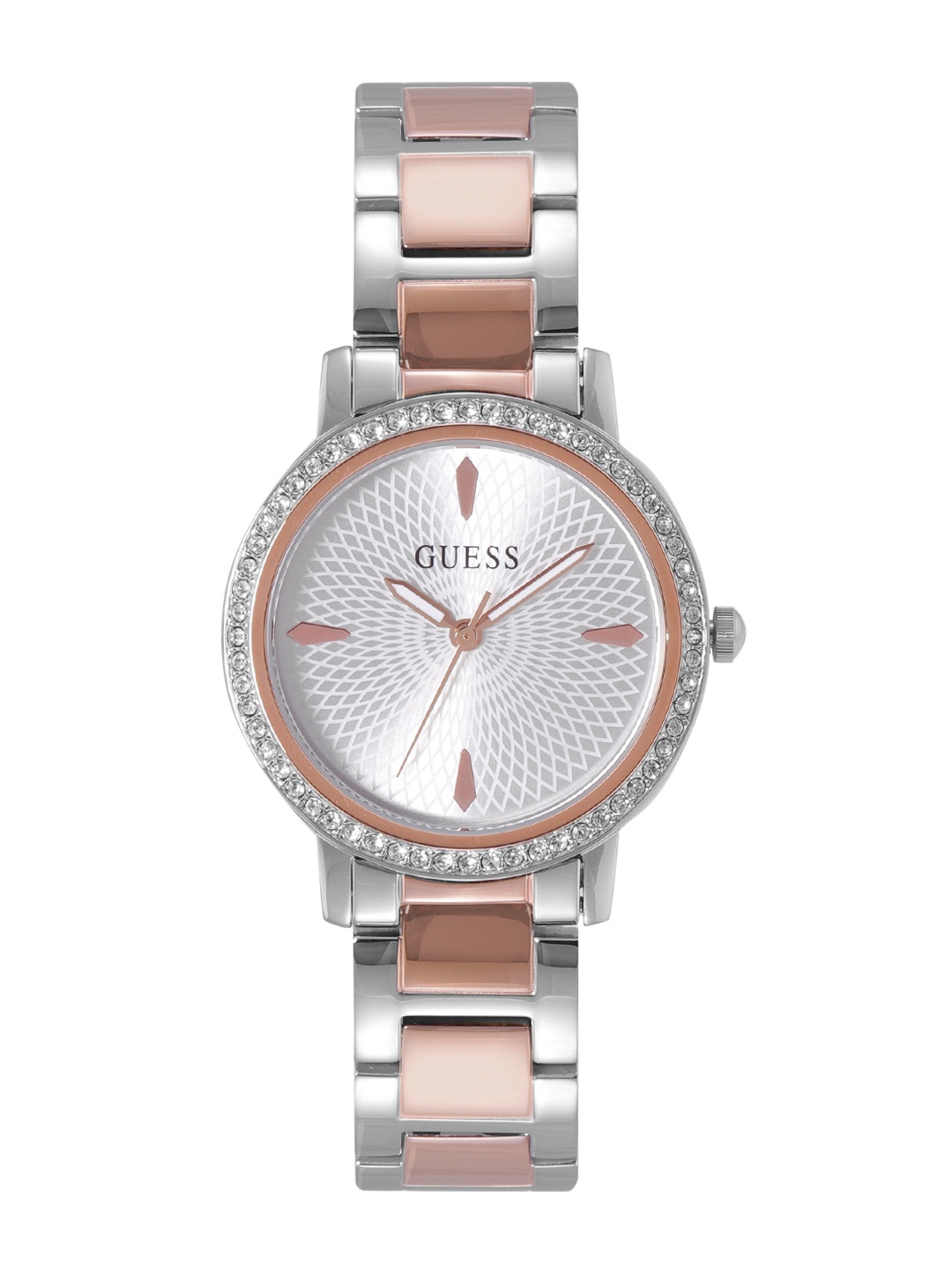

GUESS Women Bracelet Style Straps Analogue Watch U1405L3M, Silver