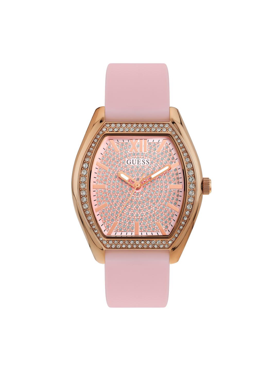 

GUESS Women Embellished Dial & Straps Analogue Watch U1407L2M, Pink