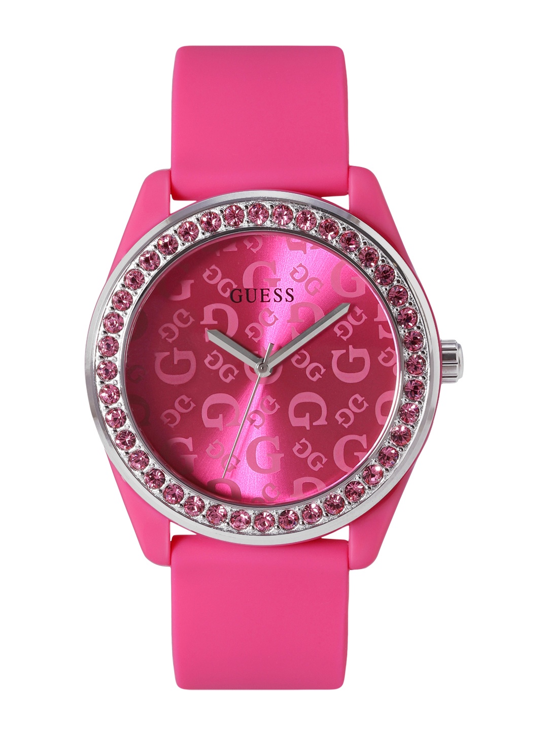 

GUESS Women Regular Straps Analogue Watch U1401L1M, Pink