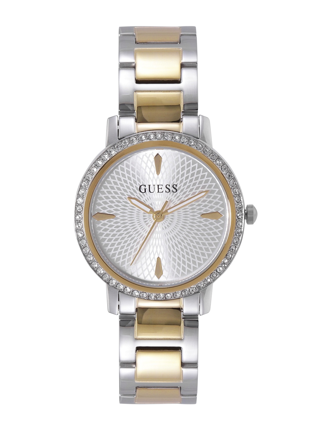 

GUESS Women Bracelet Style Straps Analogue Watch U1405L2M, Silver