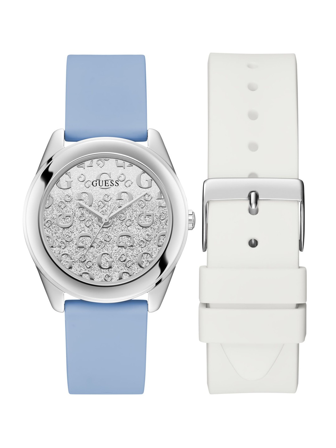 

GUESS Women Embellished Dial Analogue Watch- U1416L2M, Silver