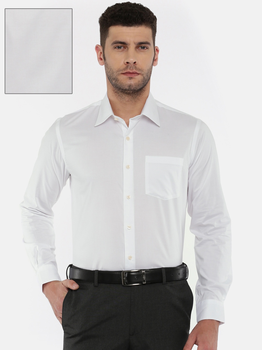 

Arrow Men White Original Slim Fit Solid Formal Shirt