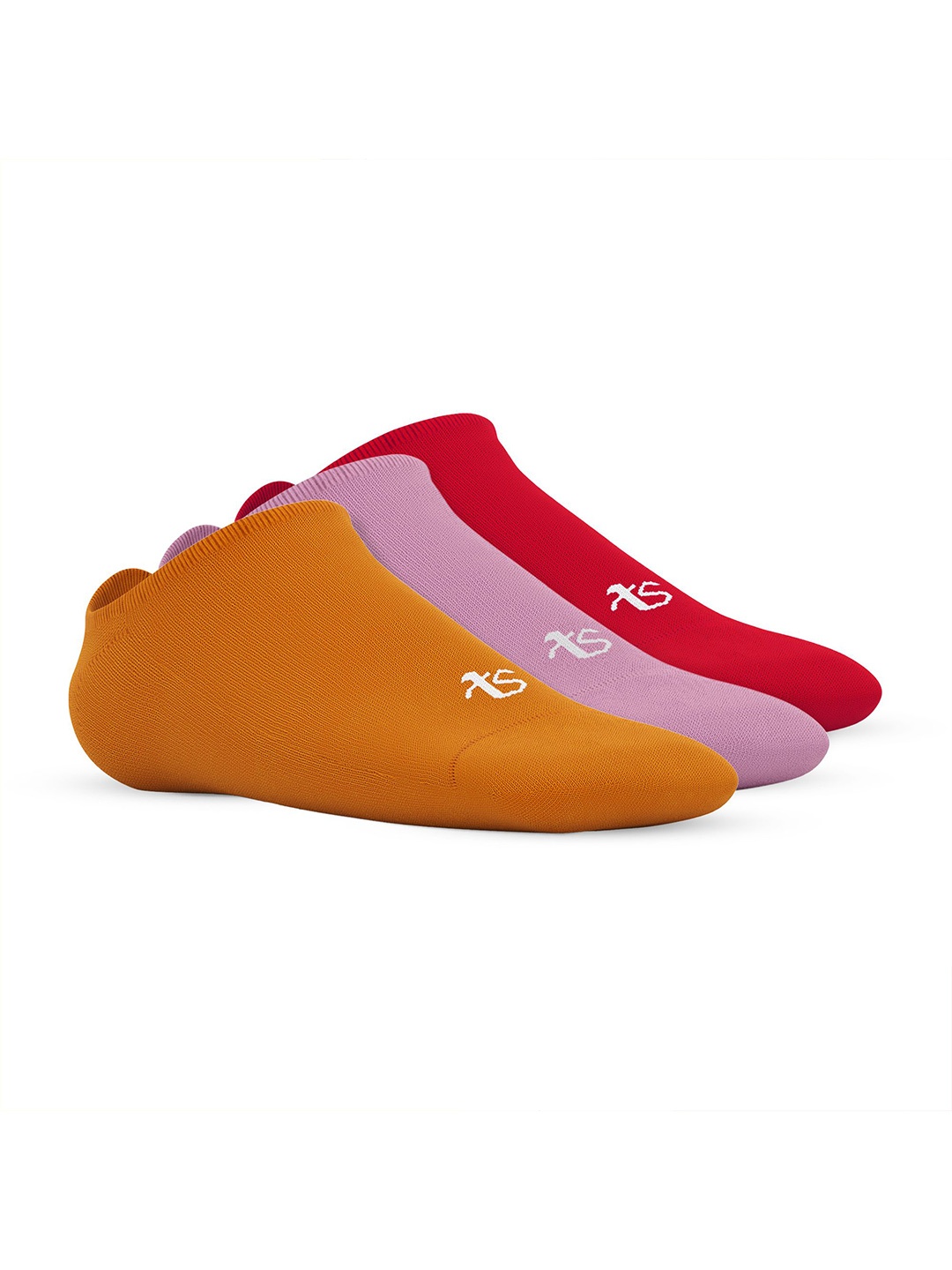 

TalkingSox Pack Of 3 Ankle-Length Loafer Socks, Red