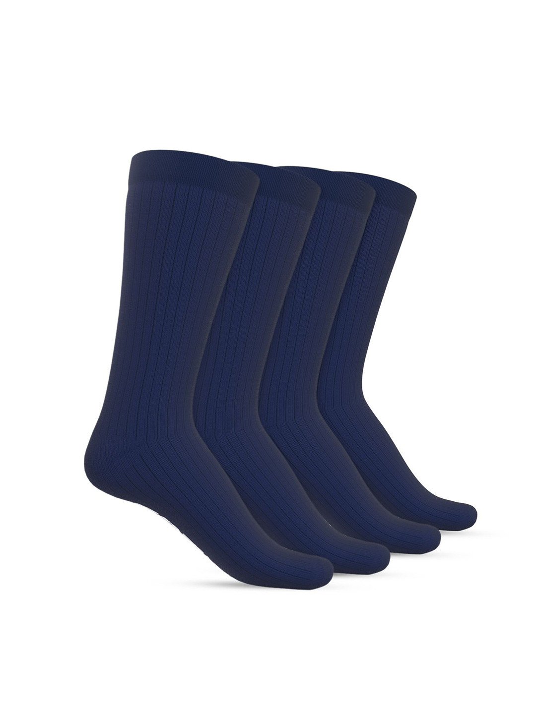 

TalkingSox Pack Of 4 Calf-Length Crew Socks, Blue