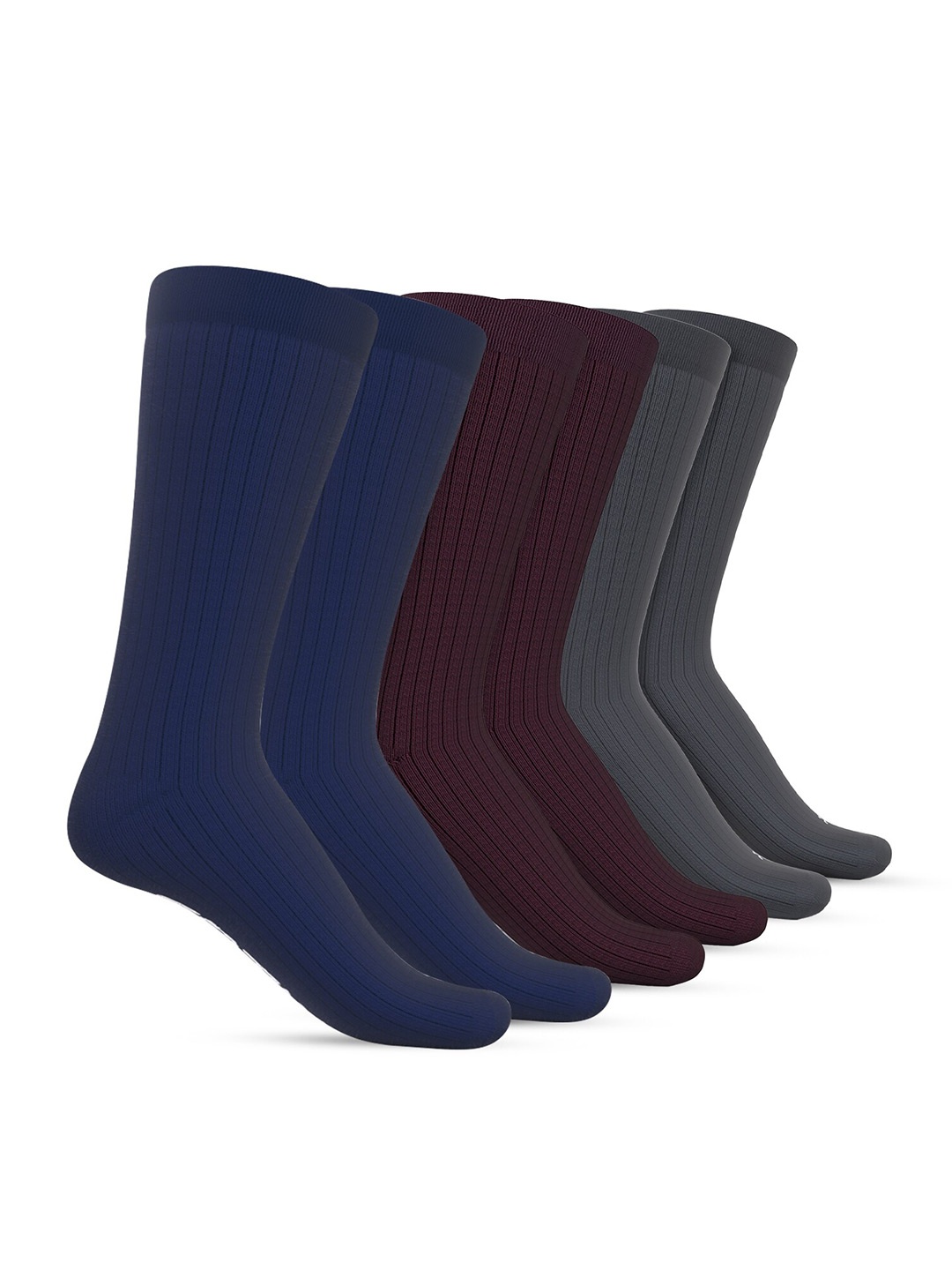 

TalkingSox Pack Of 6 Calf-Length Socks, Grey