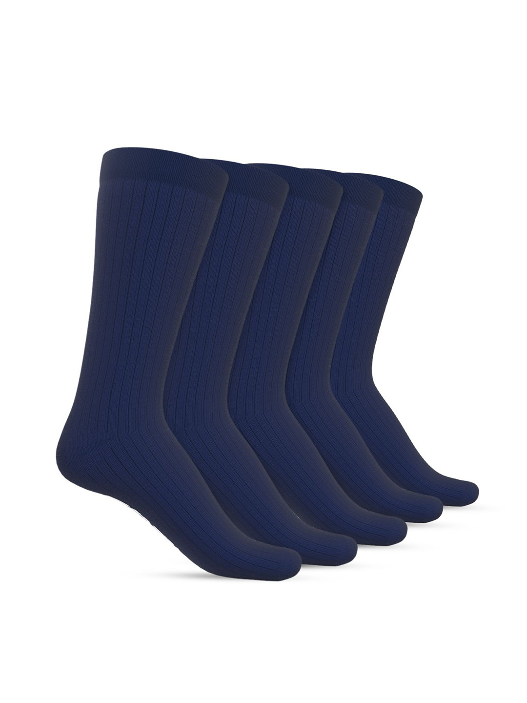 

TalkingSox Pack Of 5 Calf-Length Bamboo Socks, Blue