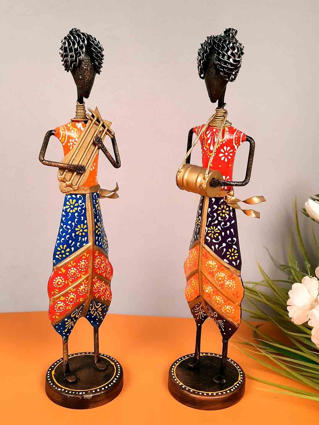 

apka mart Red & Blue 2 Pieces Figurine Showpieces
