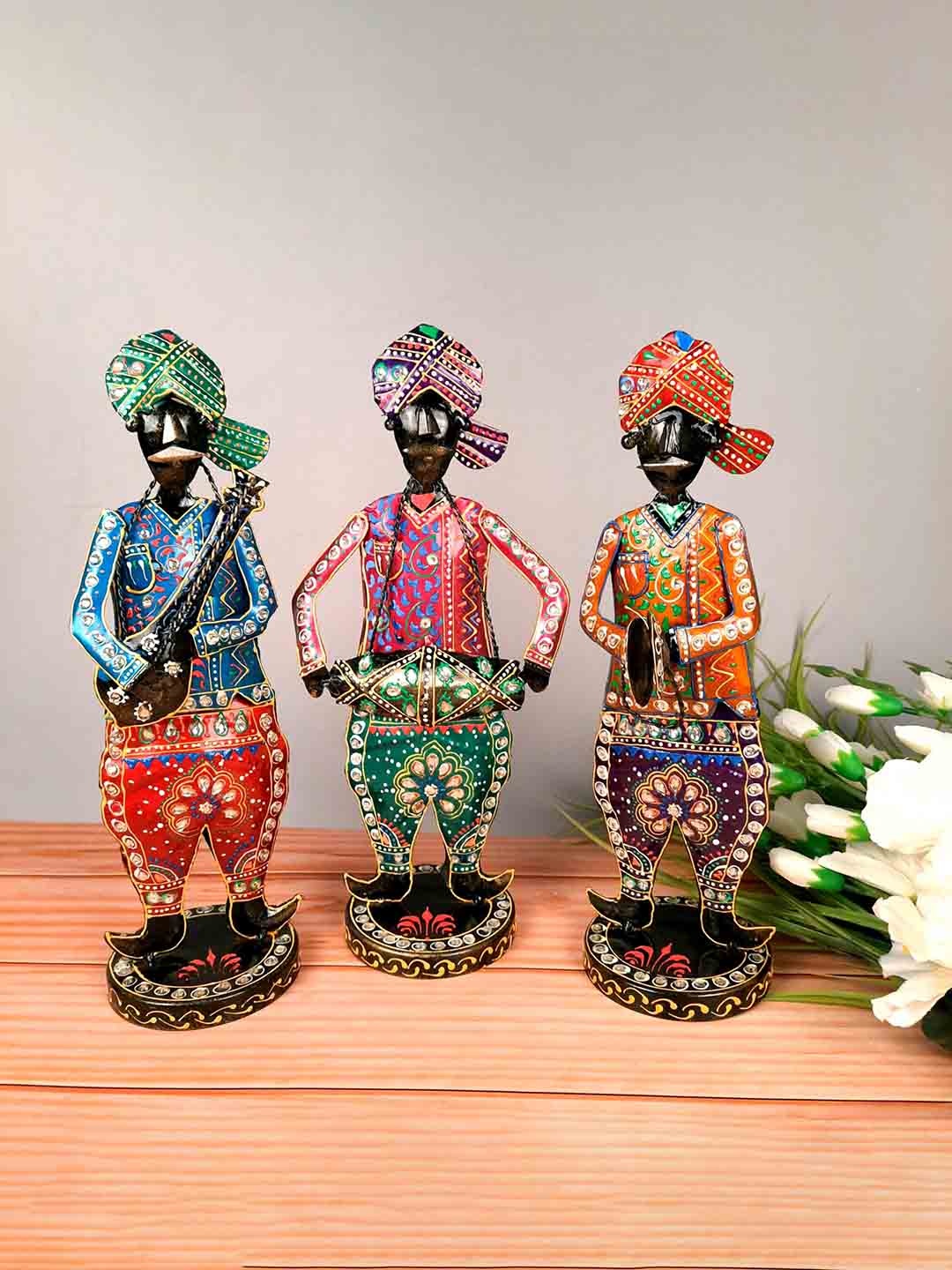 

apka mart Black & Red 3 Pieces Figurine Showpieces
