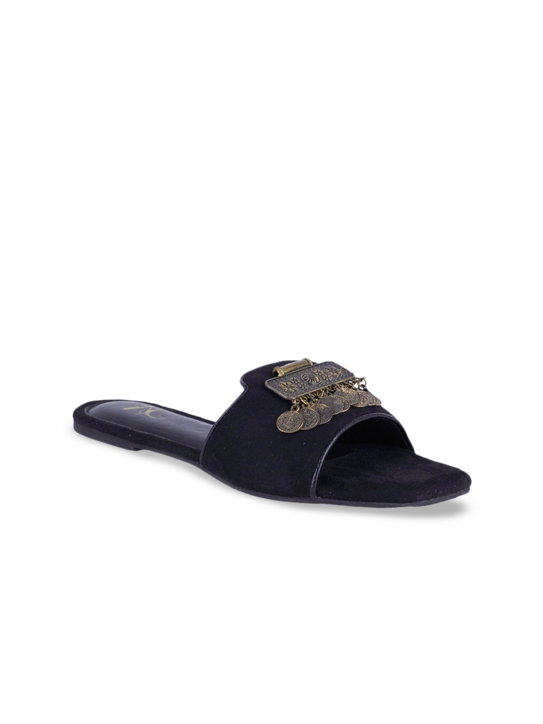 

Aarushi Chawla Women Embellished Open Toe Flats, Black