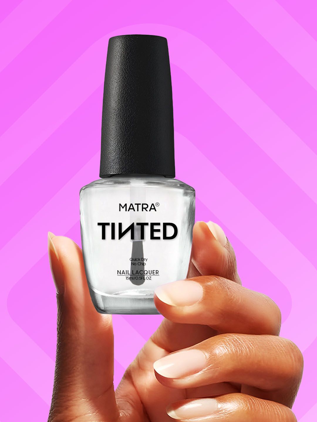 

MATRA 3-In-1 Top & Base Coat Quick Dry Long Lasting Tinted Nail Lacquer 15ml - Transparent