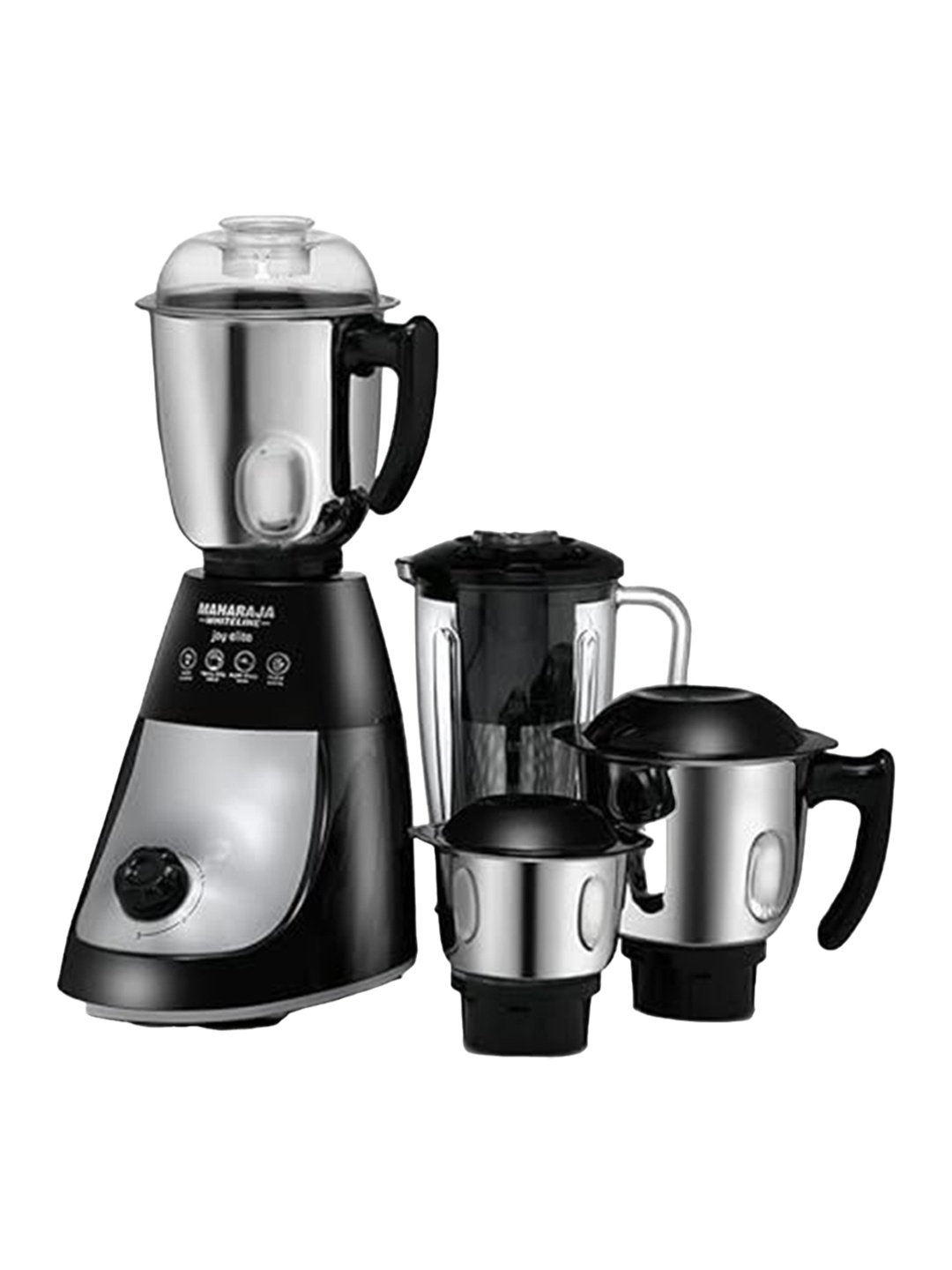 

MAHARAJA WHITELINE Joy elite MX 5Pcs Black 750W Motor Juicer Mixer Grinder