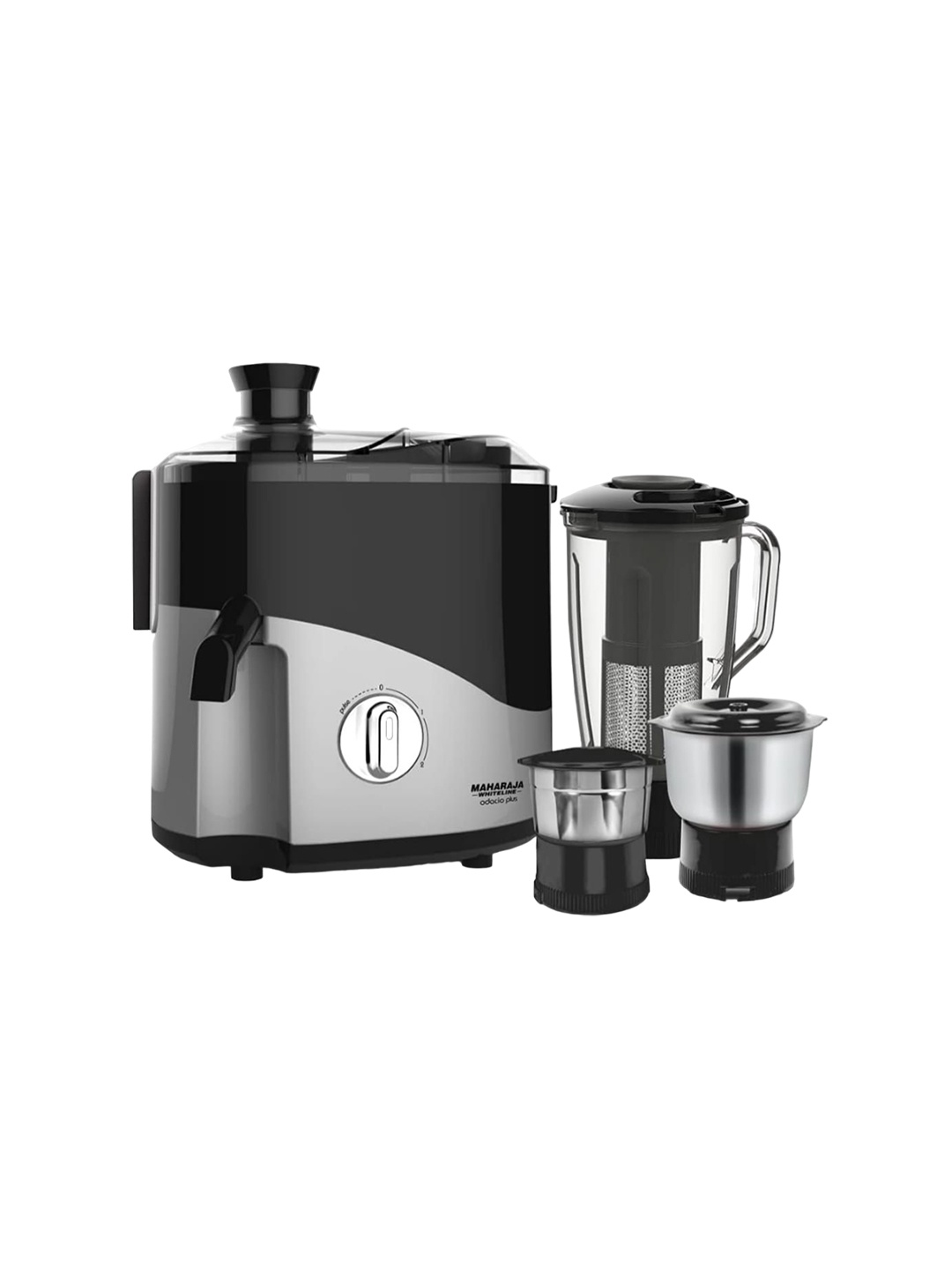 

MAHARAJA WHITELINE Black 4Pcs ODACIO PLUS Mixer Grinder & Jars -550W