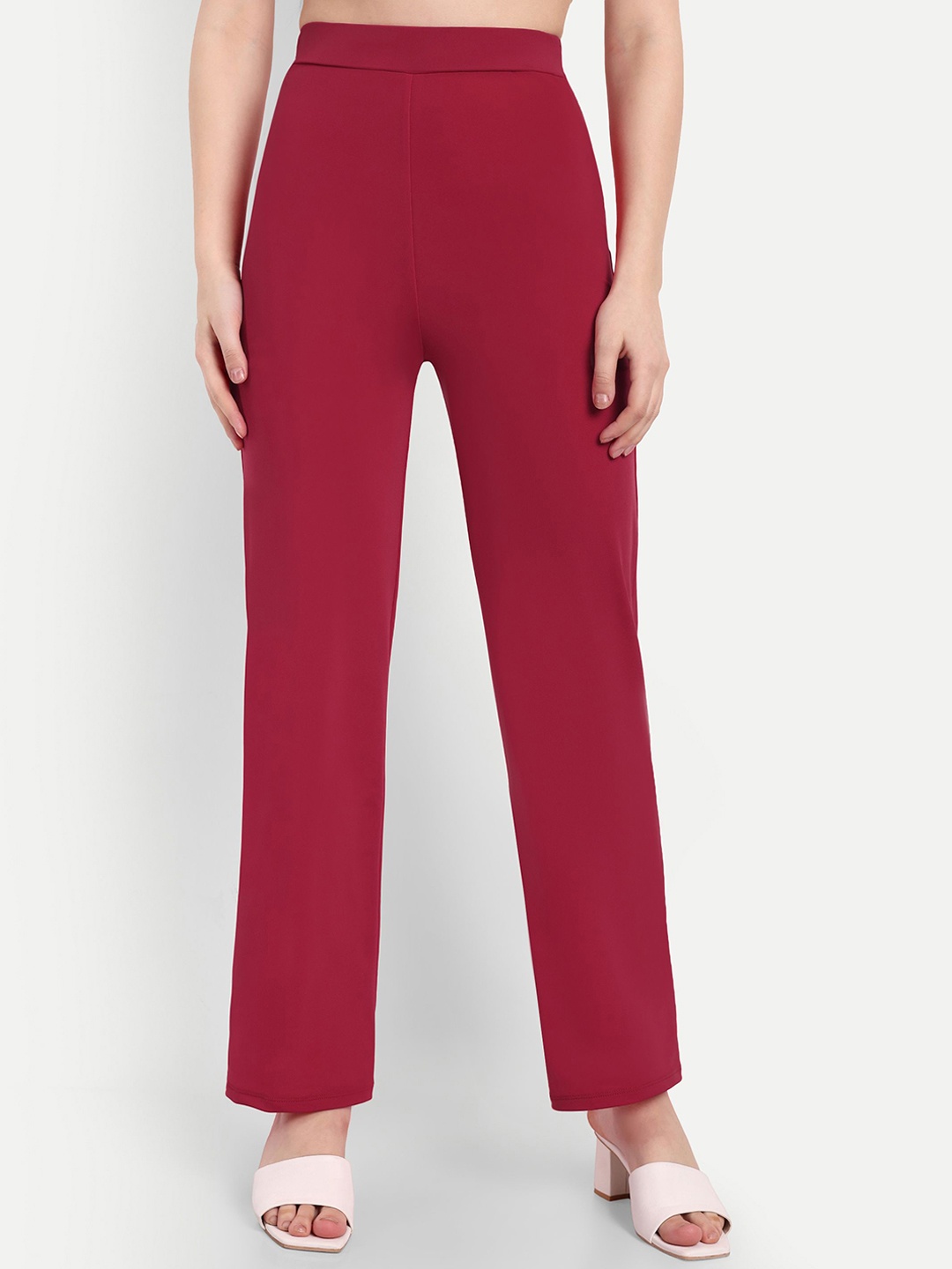 

So What Mid-Rise Regular Fit Trouser, Red