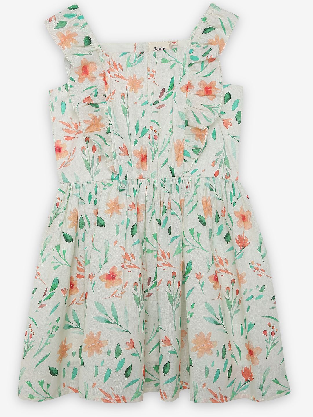 

Ed-a-Mamma Girls Floral Print Fit & Flare Dress, Multi