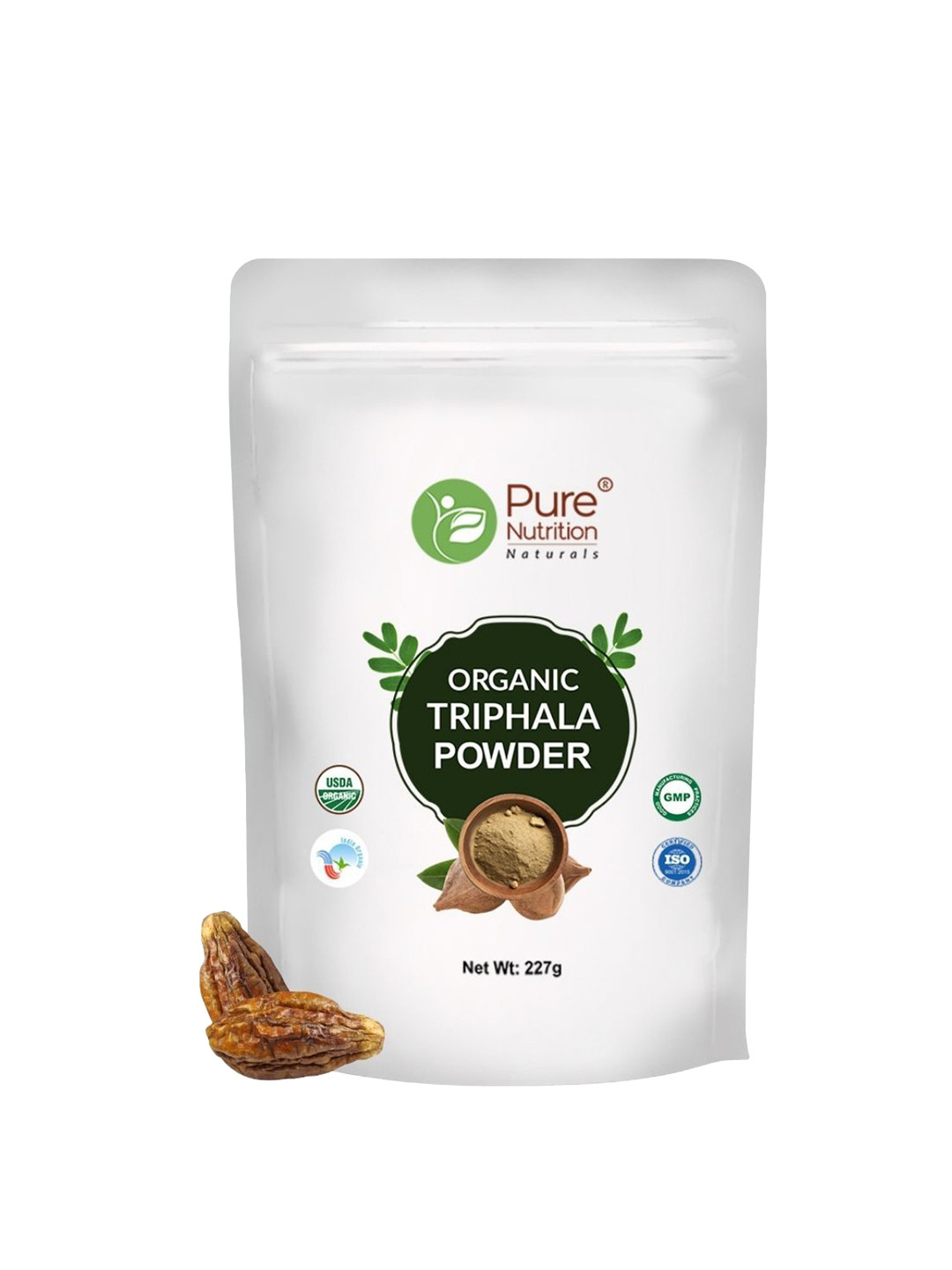 

Pure Nutrition Triphala powder For Digestion- 227g, Green