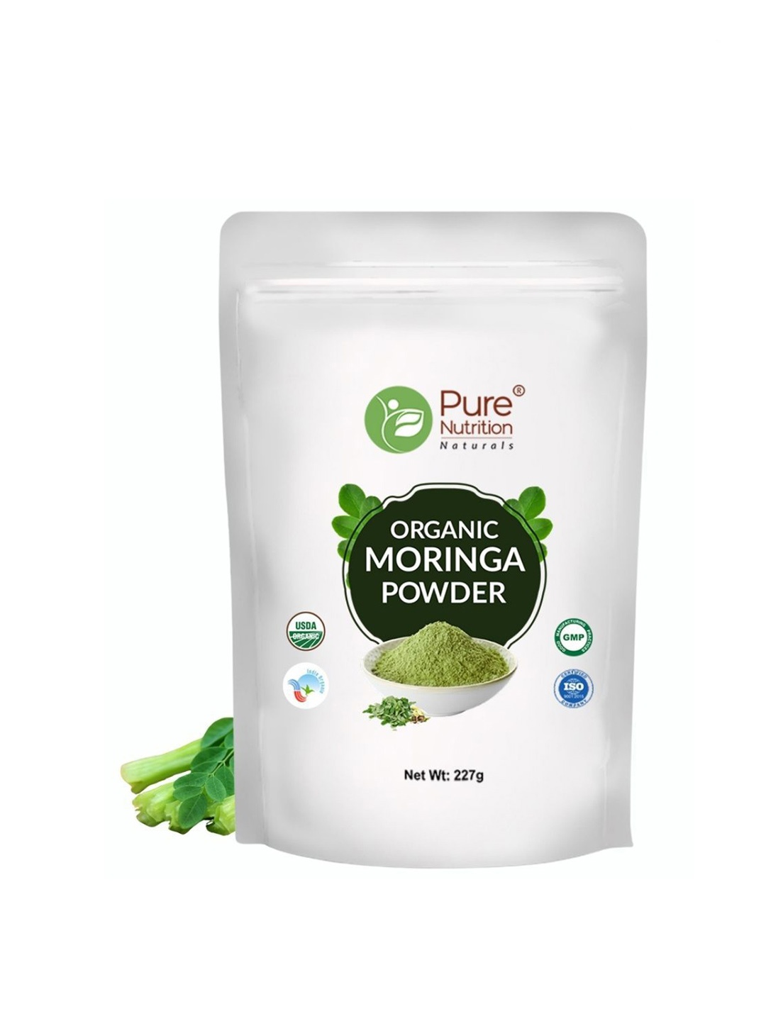 

Pure Nutrition Moringa Powder For Immunity - 227g, Green
