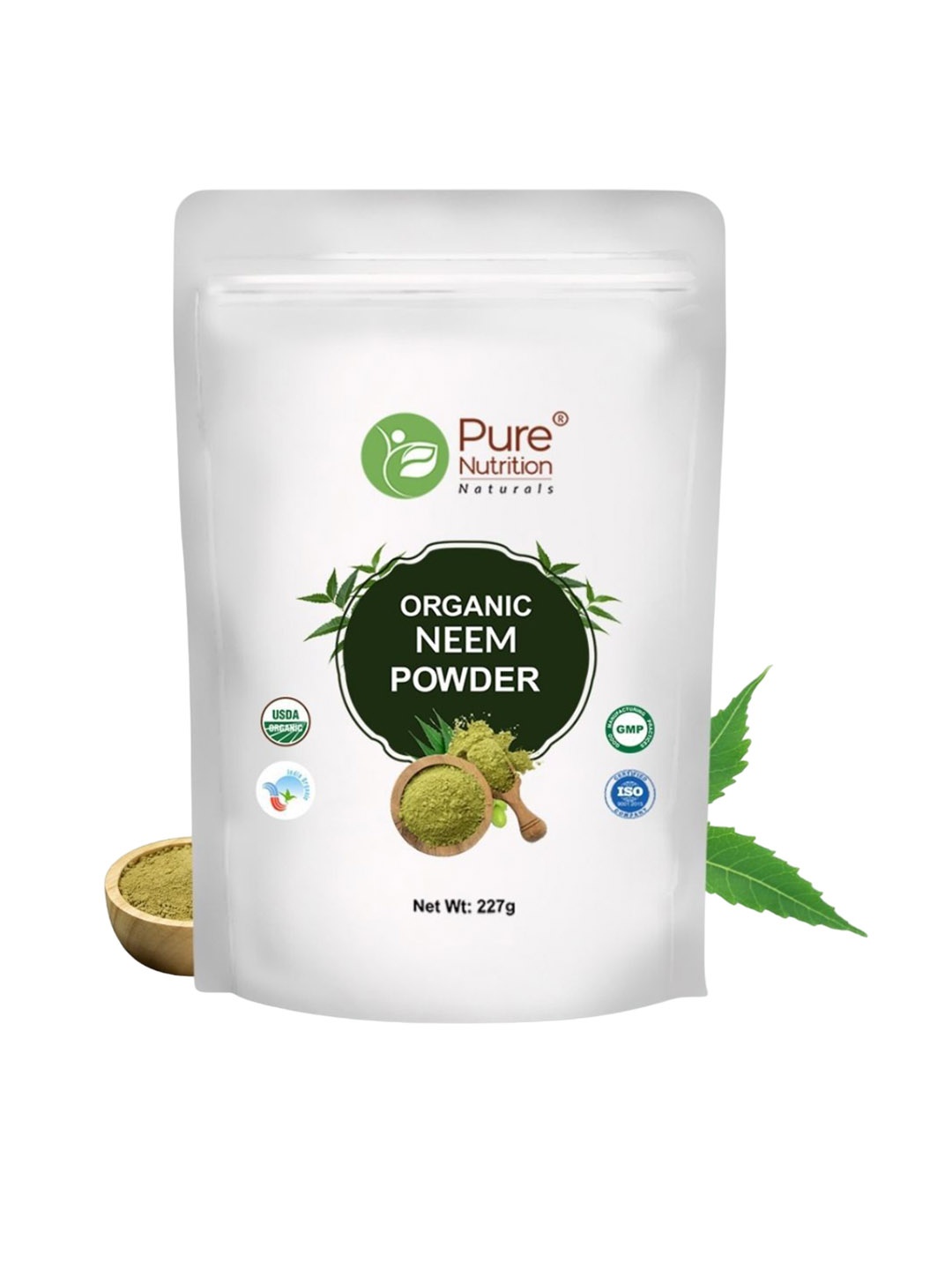 

Pure Nutrition Neem Powder For Healthy Skin & Hair - 227g, Green