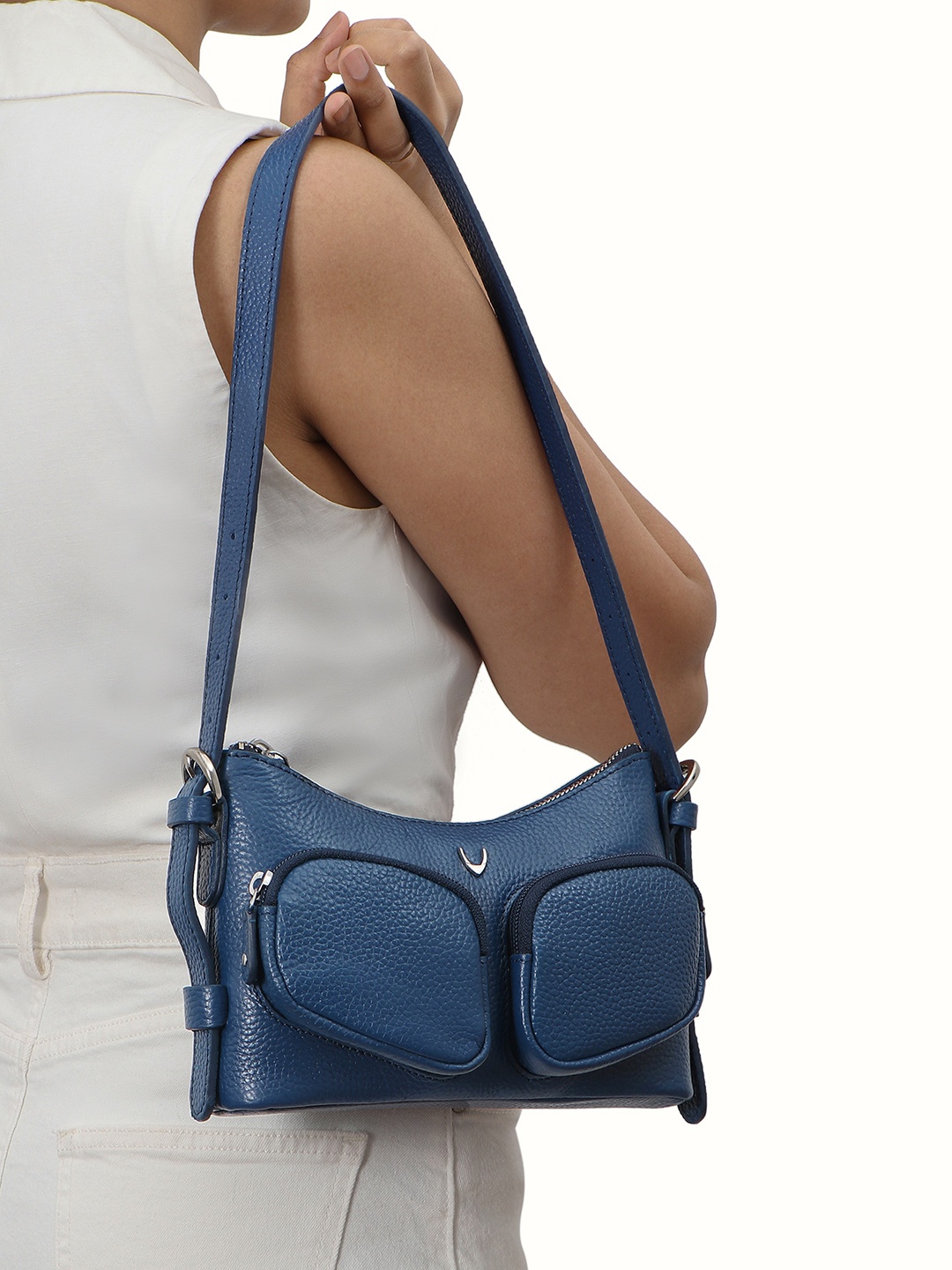 

Hidesign Women Leather Shoulder Bag, Blue