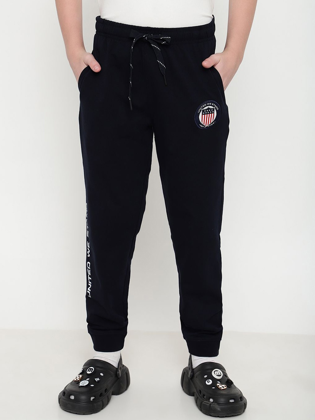 

Octave Boys Mid Rise Track Pants, Navy blue