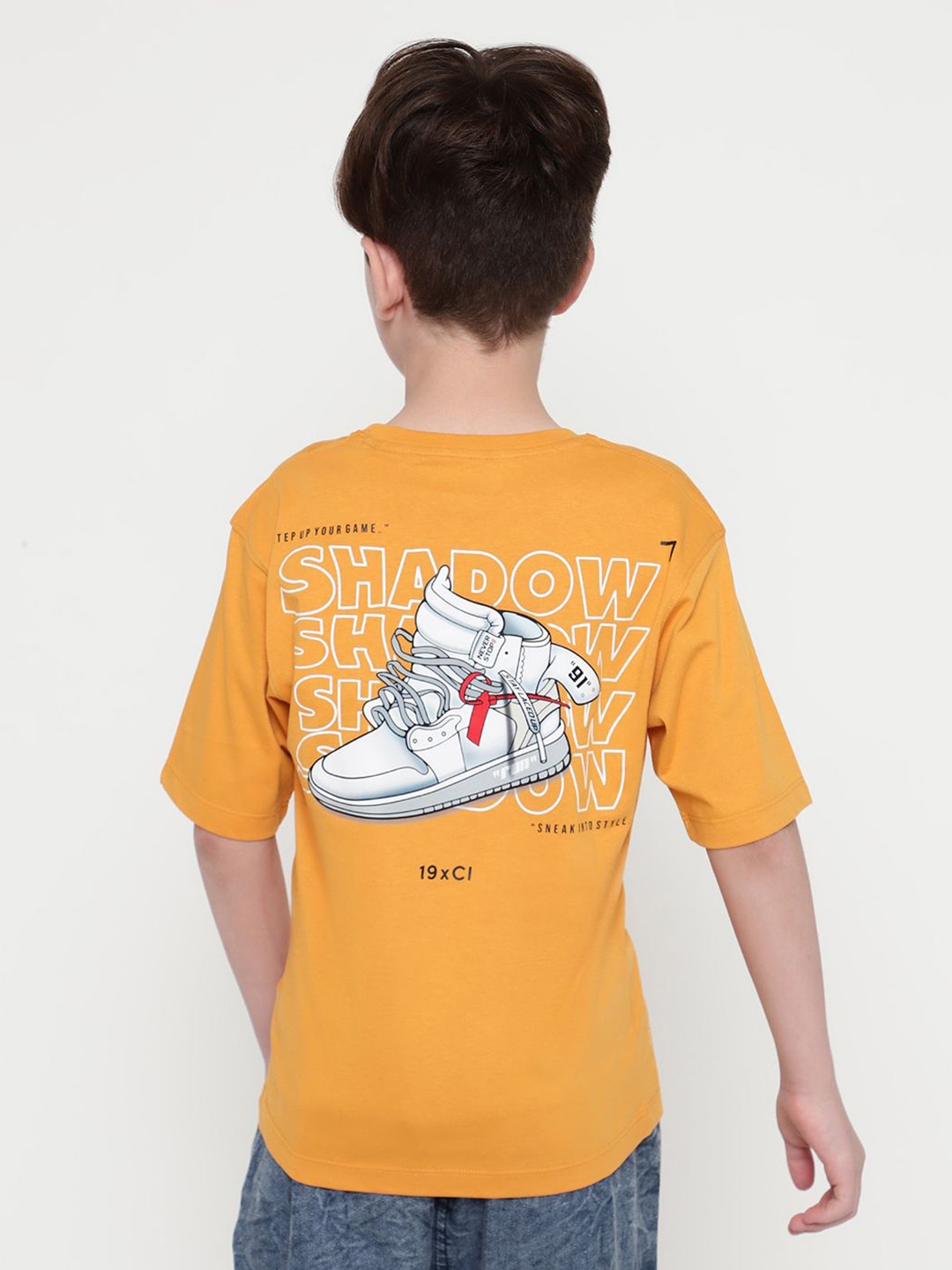 

Octave Boys Typography Printed T-shirt, Yellow