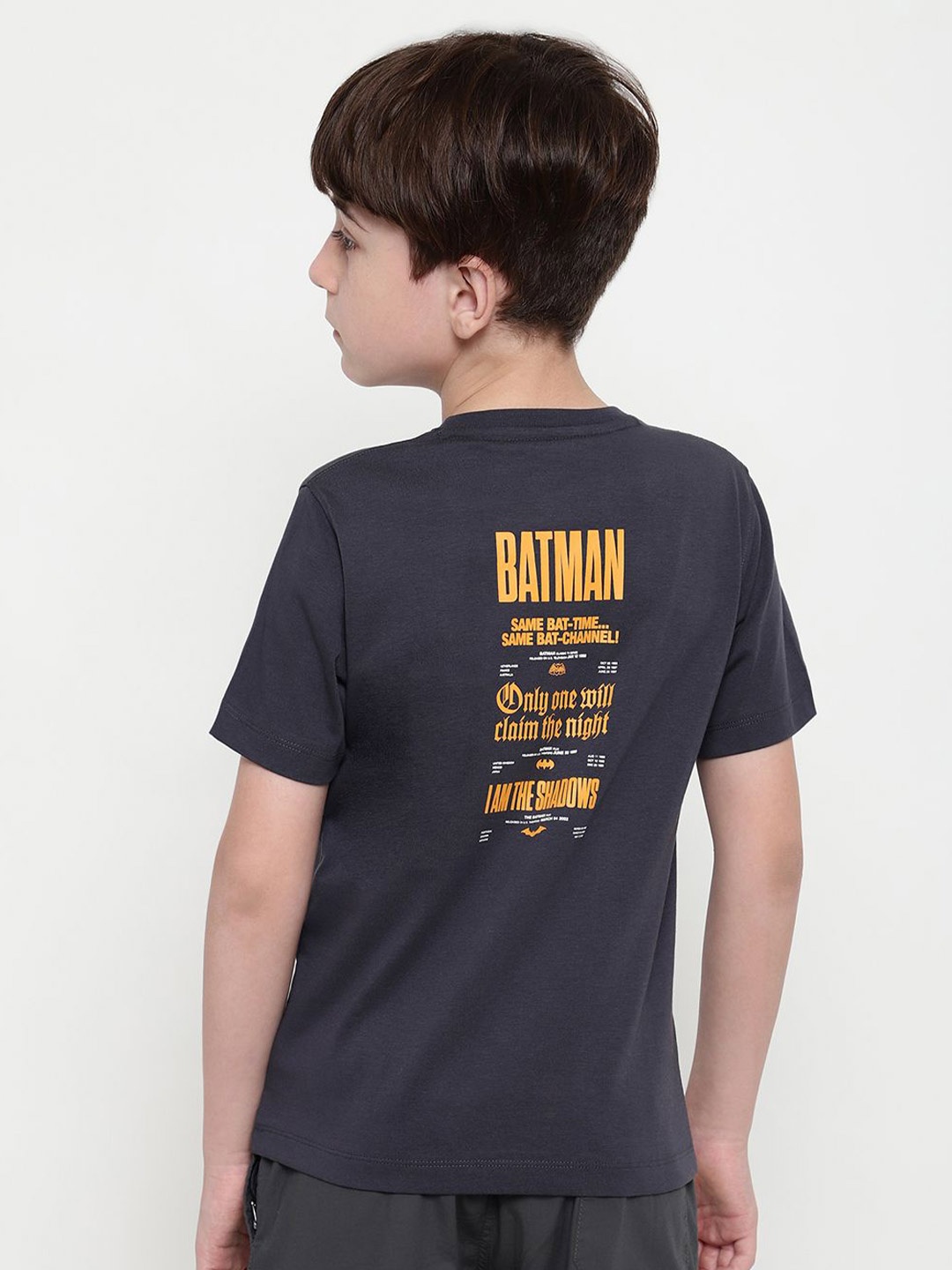 

Octave Boys Batman Printed T-shirt, Charcoal