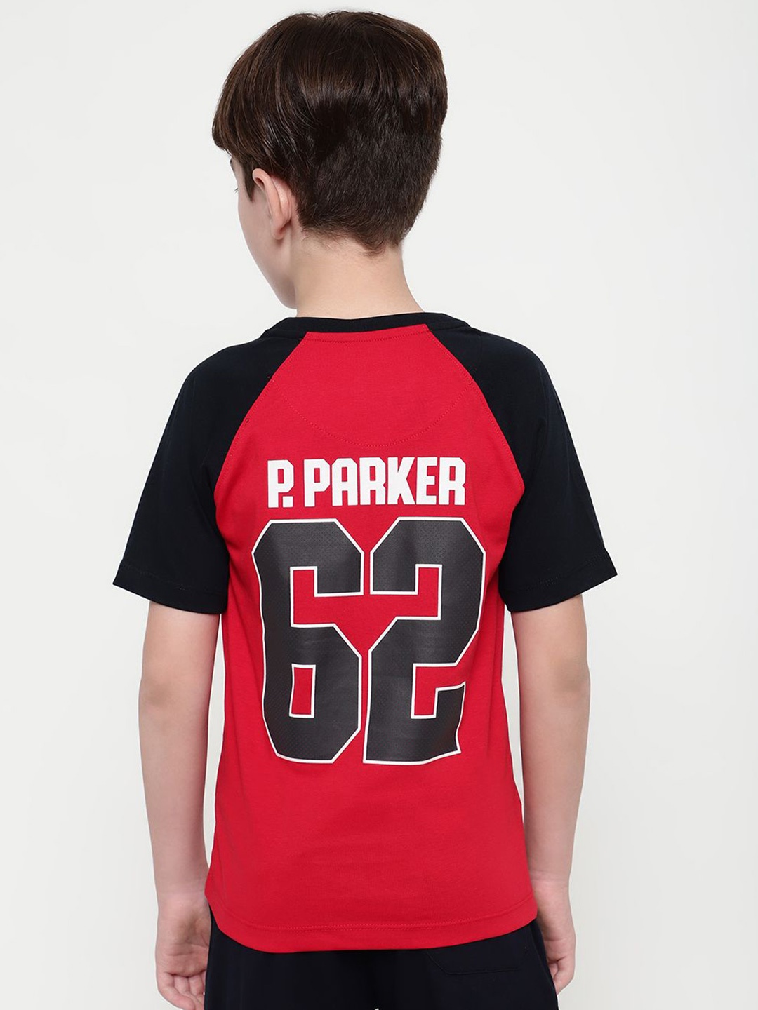 

Octave Boys Graphic Printed Round Neck T-shirt, Red