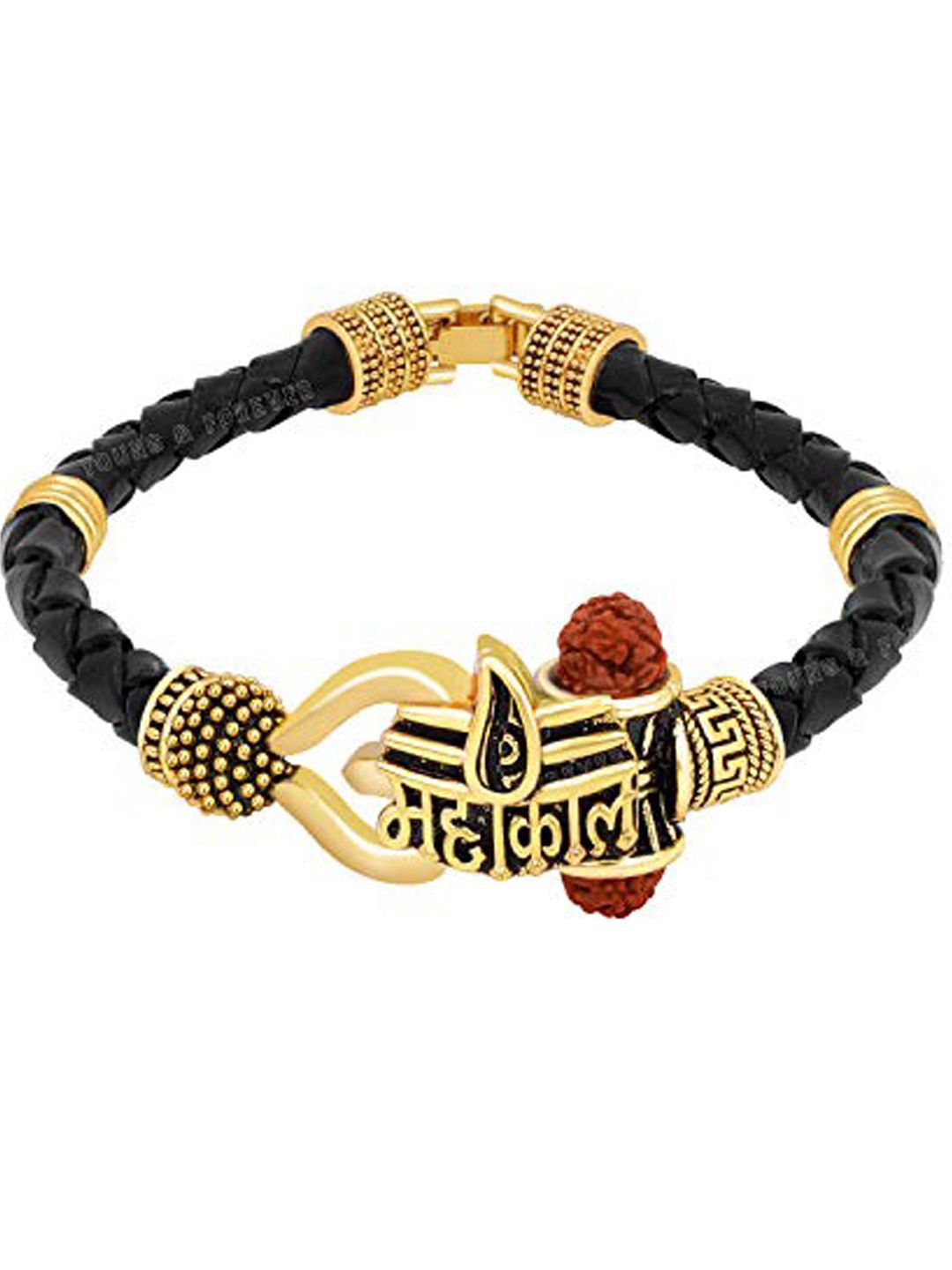 

Young & Forever Unisex Leather Wraparound Bracelet, Gold