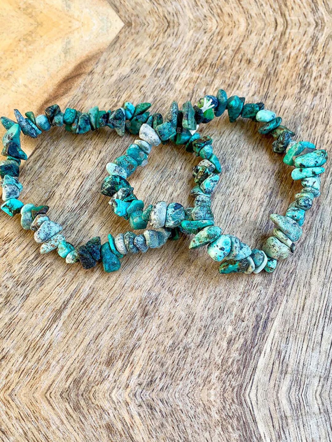 

Young & Forever Crystals Elasticated Bracelet, Green