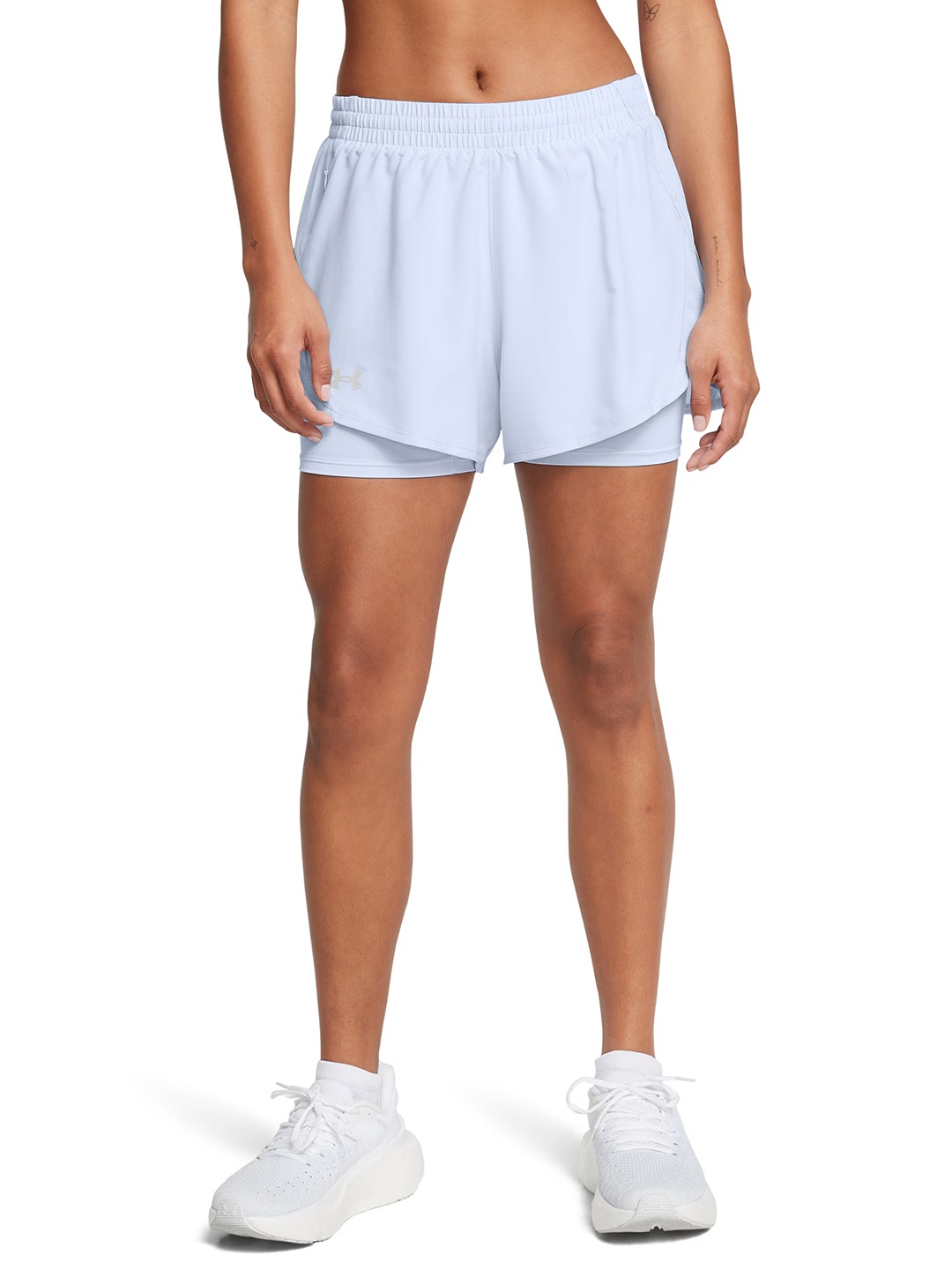 

UNDER ARMOUR Women Fly By 2-in-1 Slim Fit Running Shorts, Teal