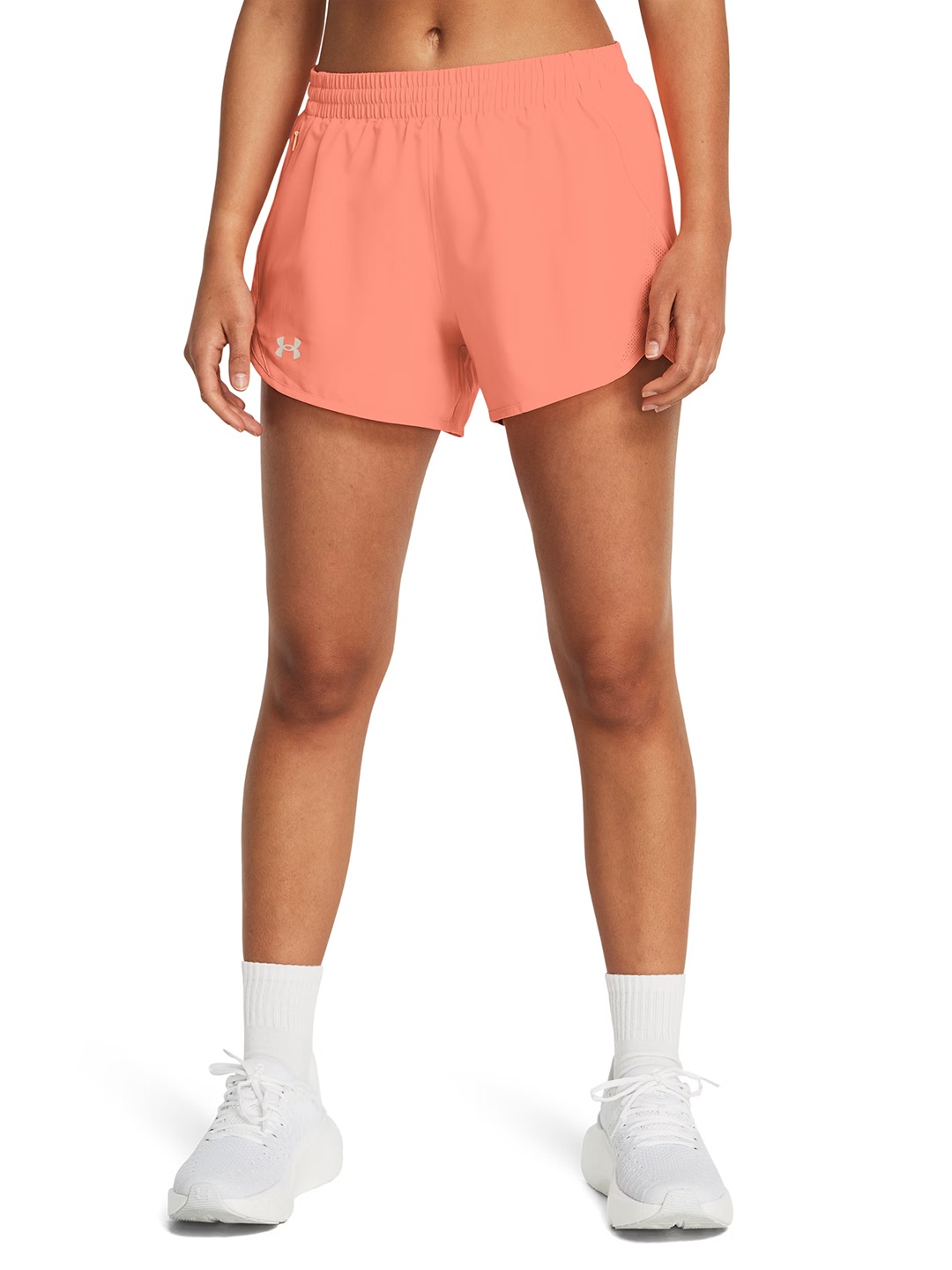 

UNDER ARMOUR Women Mid-rise Loose Fit Running Shorts, Orange