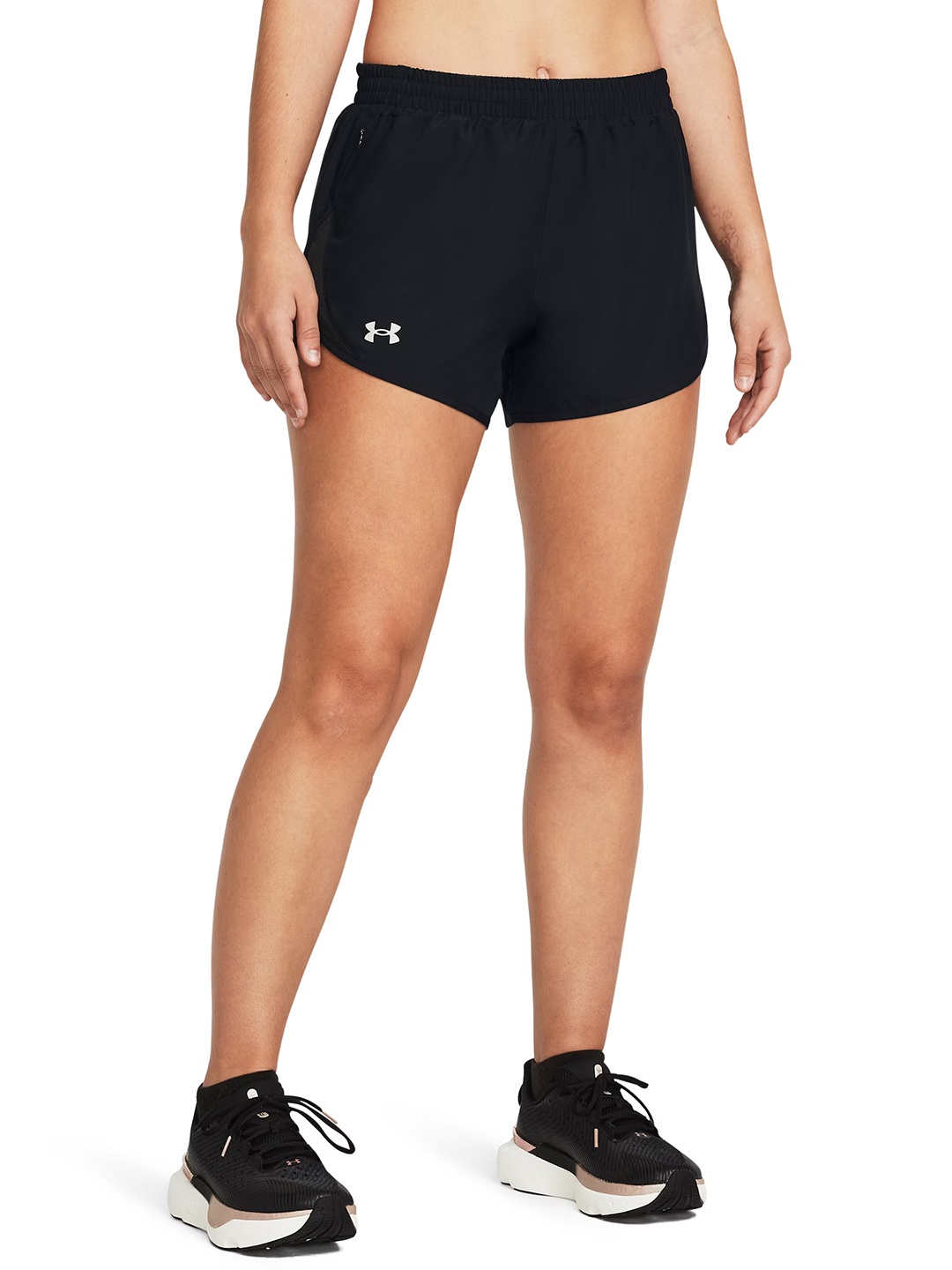 

UNDER ARMOUR Women Loose Fit Running Sports Shorts, Black