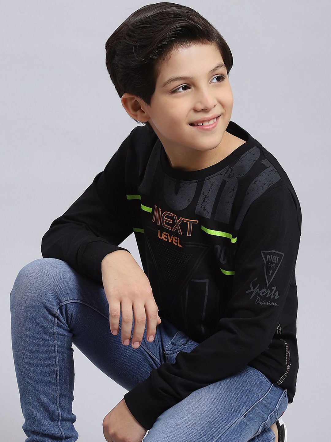 

Monte Carlo Boys Printed Sweatshirt, Black