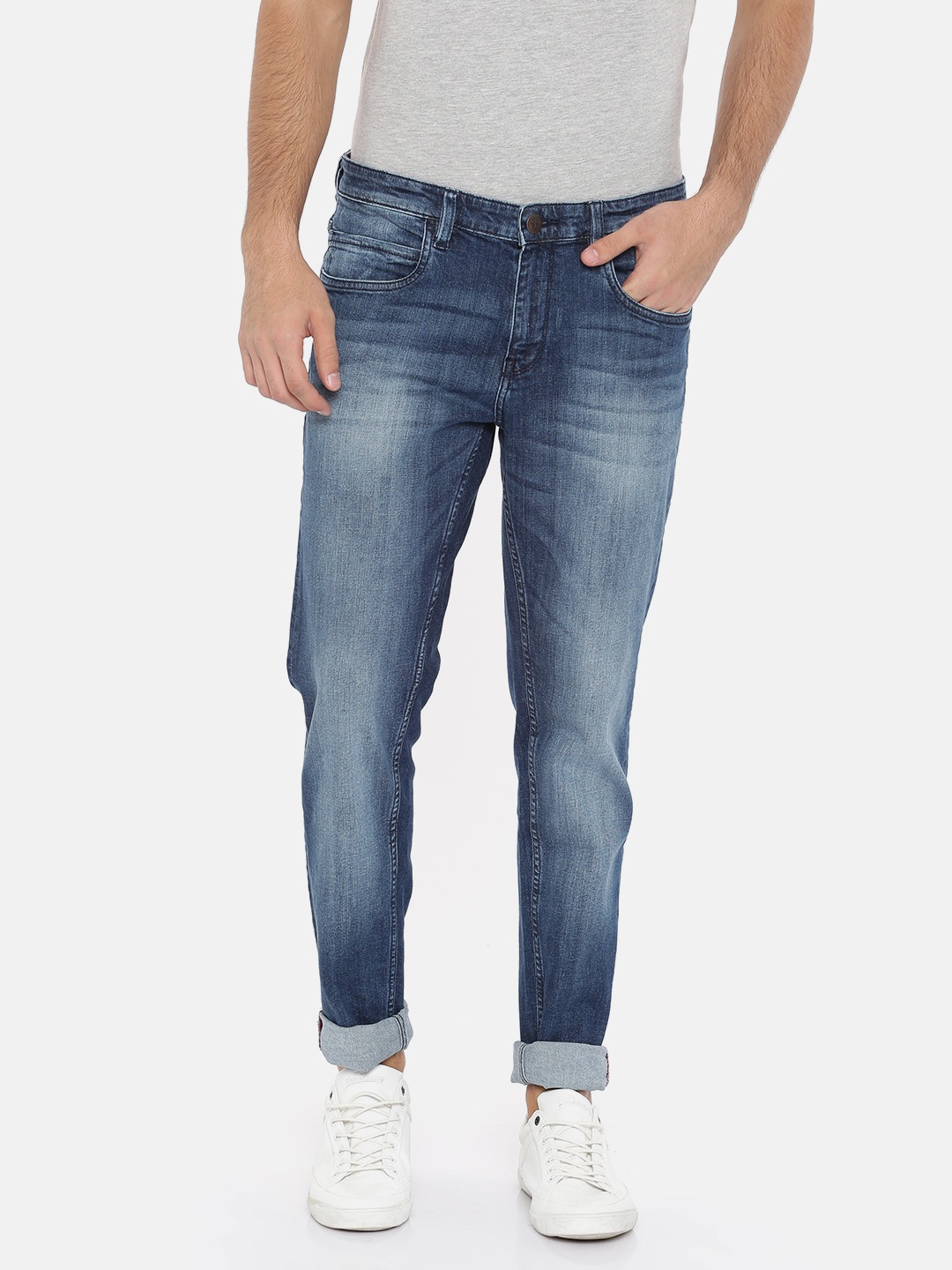 

Arrow Blue Jean Co. Men Blue Relaxed Fit Mid-Rise Clean Look Stretchable Jeans
