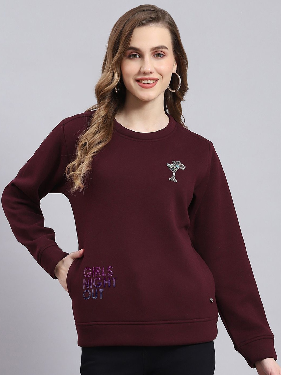 

Monte Carlo Women Sweatshirt, Maroon