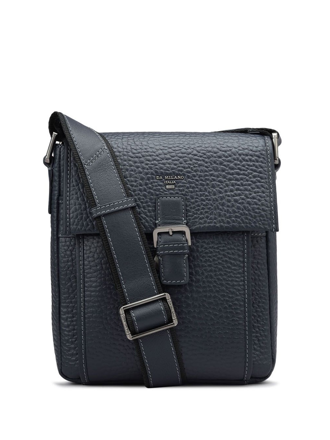 

Da Milano Men Messenger Bag, Blue