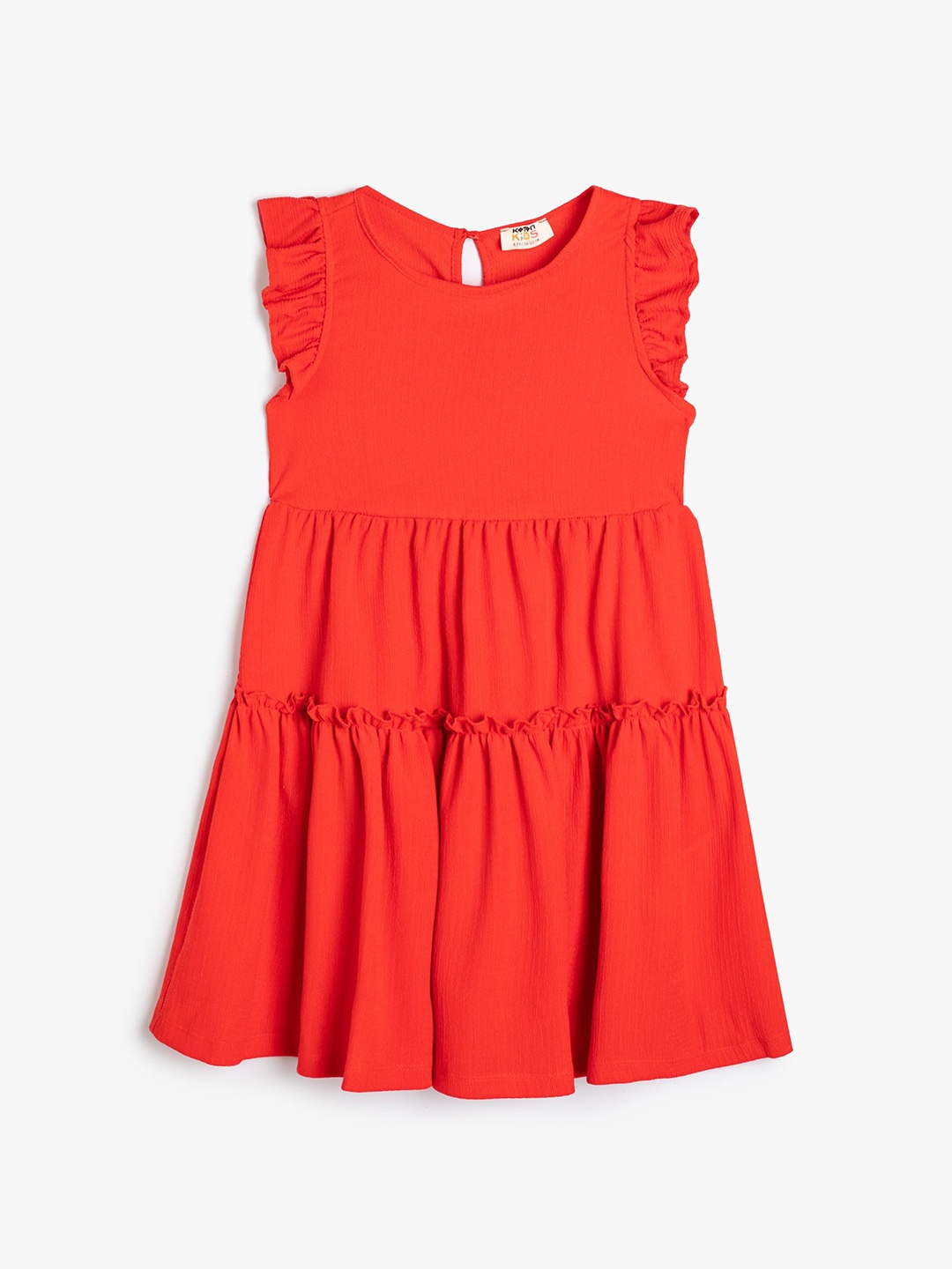 

Koton Girls Flutter Sleeve A-Line Dress, Red