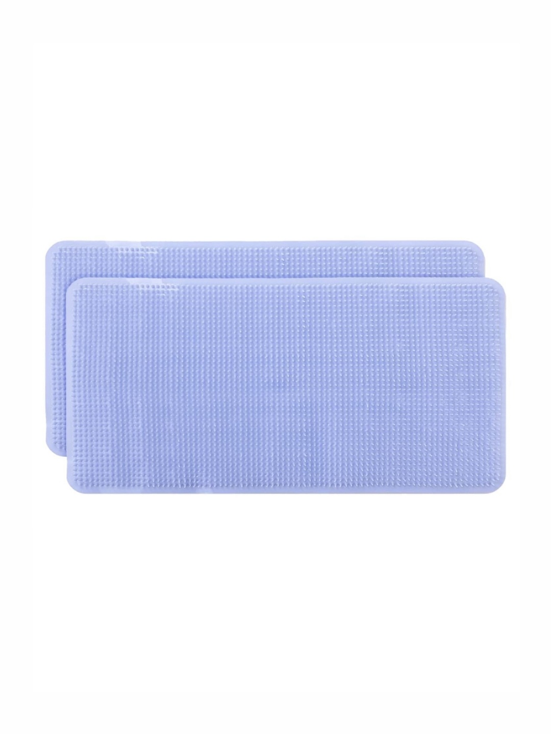

Kuber Industries Blue 2 Pieces Textured 240 GSM Bath Rugs