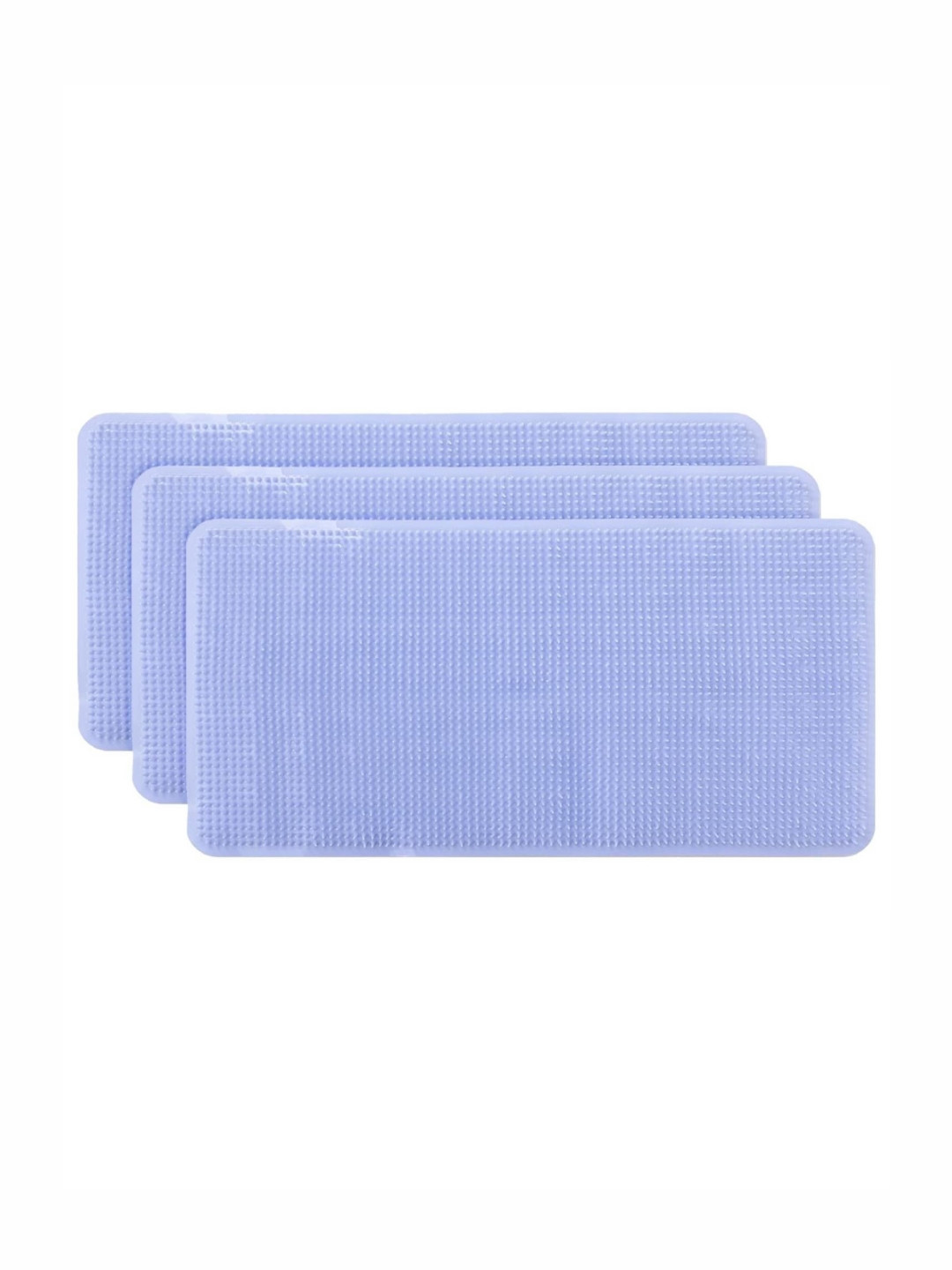 

Kuber Industries Blue 3 Pieces 240 GSM Bath Rugs