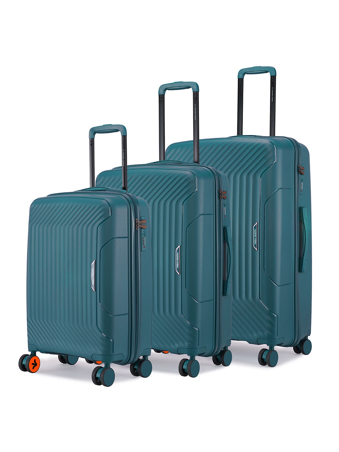 

Nasher Miles Coorg Hard Polypropylene Set of 3 S/M/L Olive Green Trolley Bags 55-65-75cm