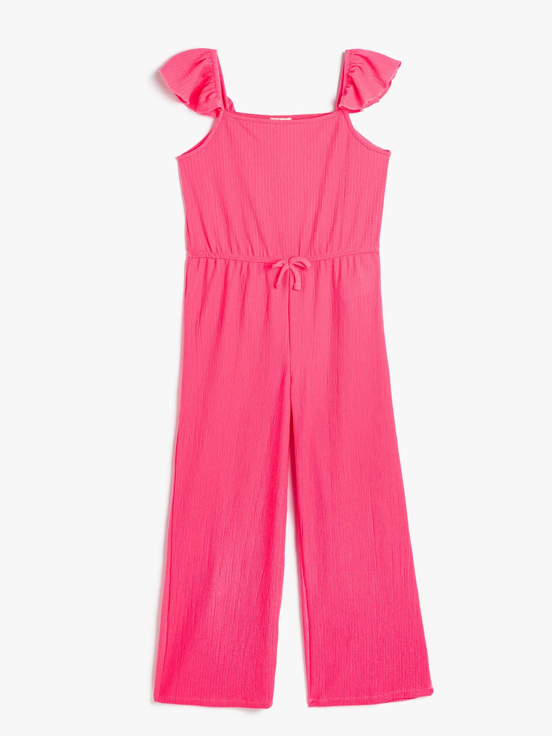 

Koton Girls Square Neck Basic Jumpsuit, Fuchsia