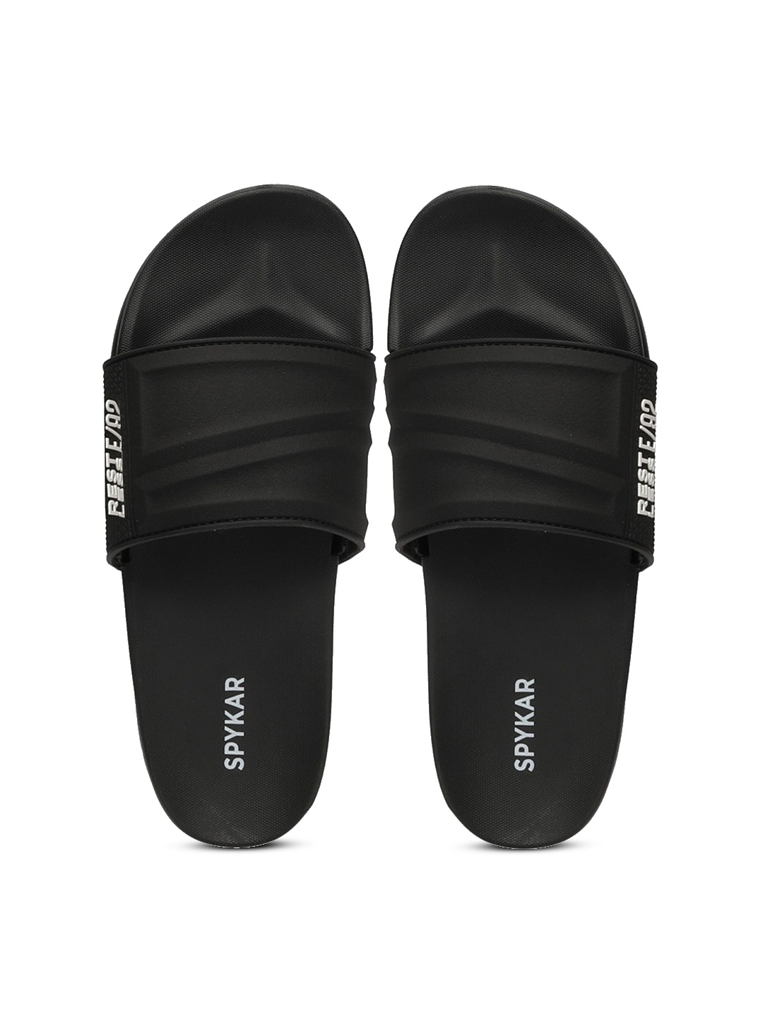 

SPYKAR Men Sliders, Black